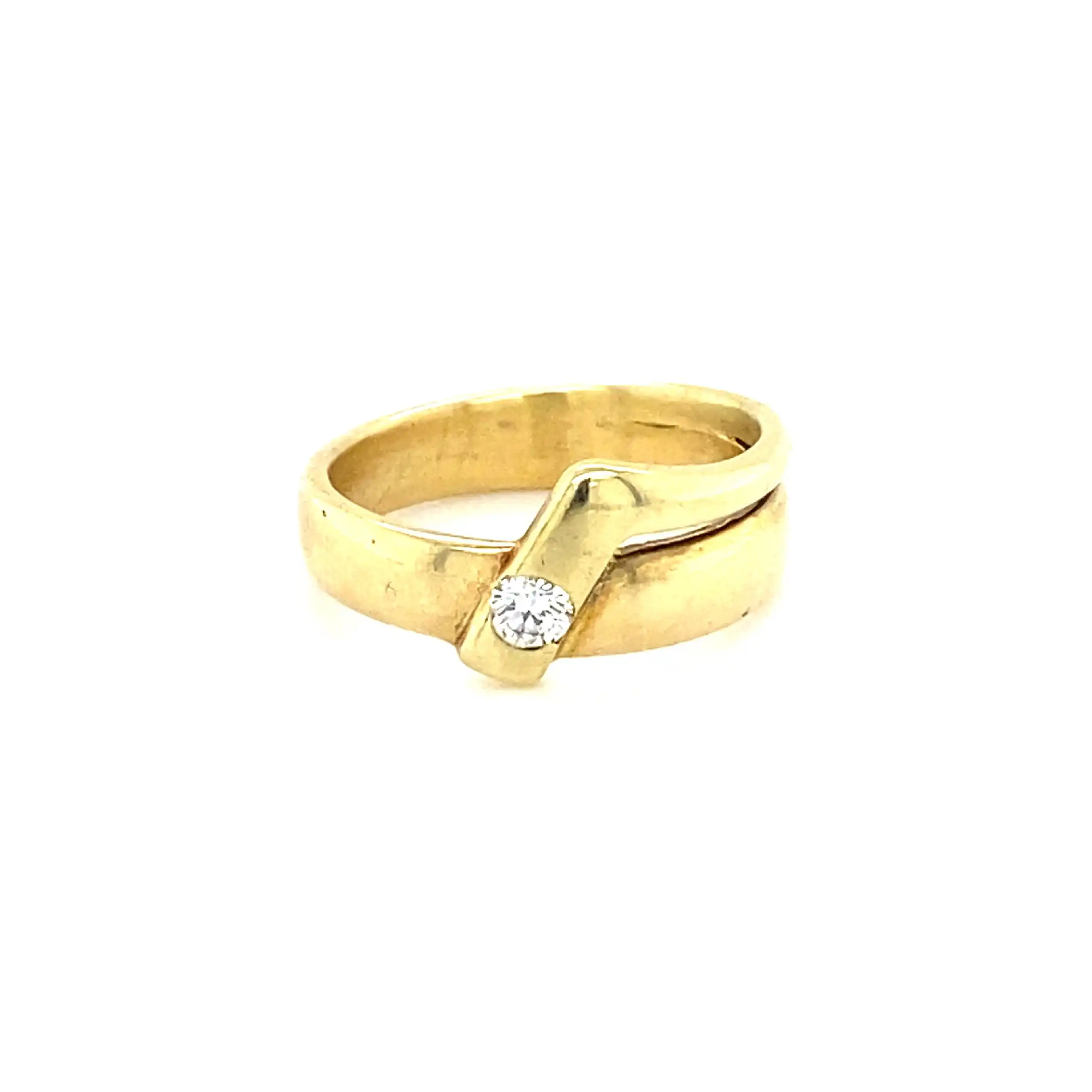 Ring Gelbgold mit Brillant Ring Gelbgold mit Brillant