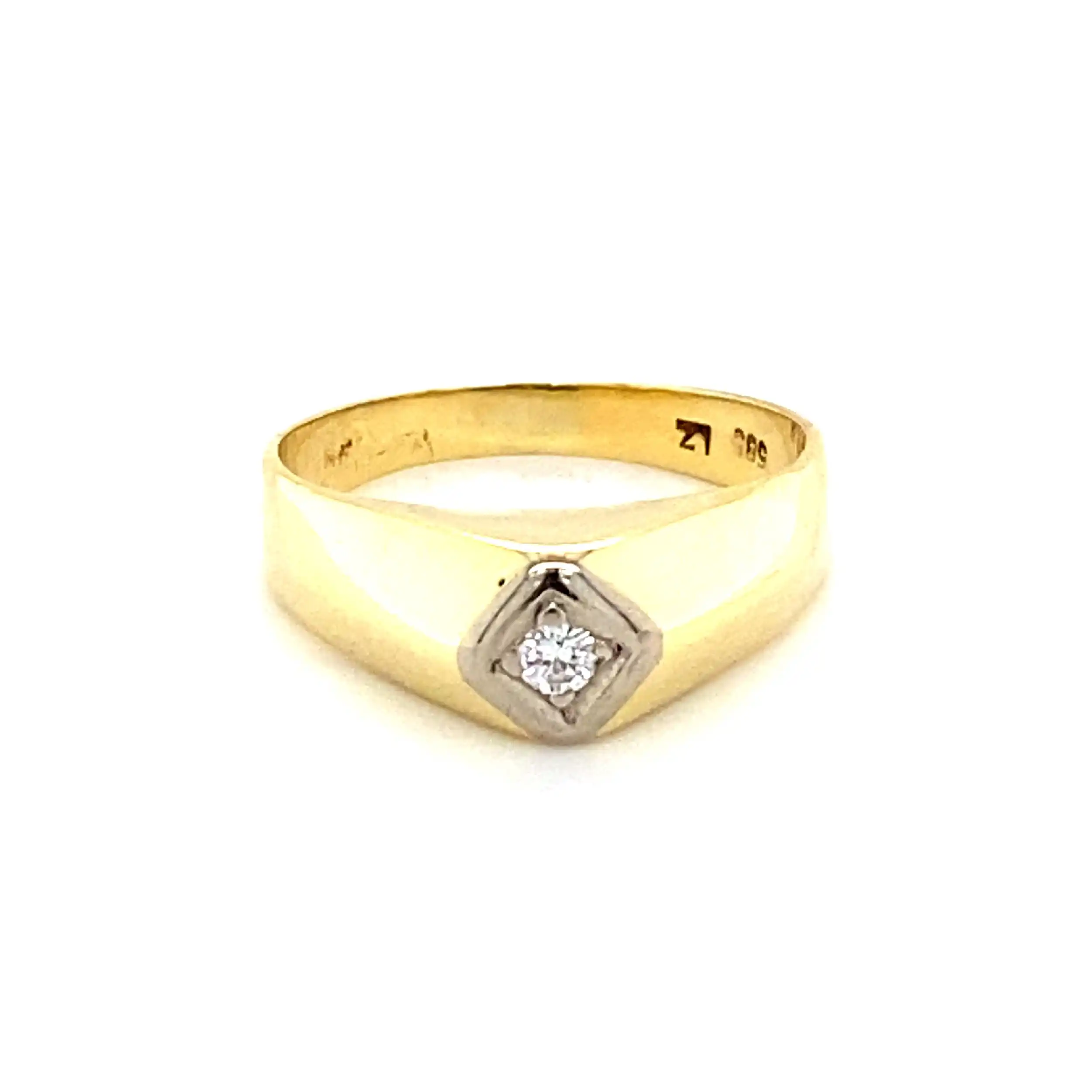 Ring Bicolor mit Brillant Ring Bicolor mit Brillant