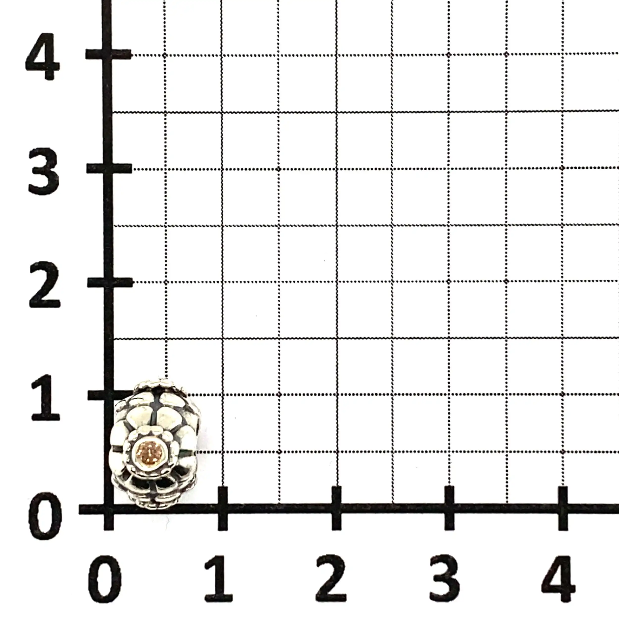 Silberanhänger Pandora - Charm mit braunem Zirkonia Silberanhänger Pandora - Charm mit braunem Zirkonia