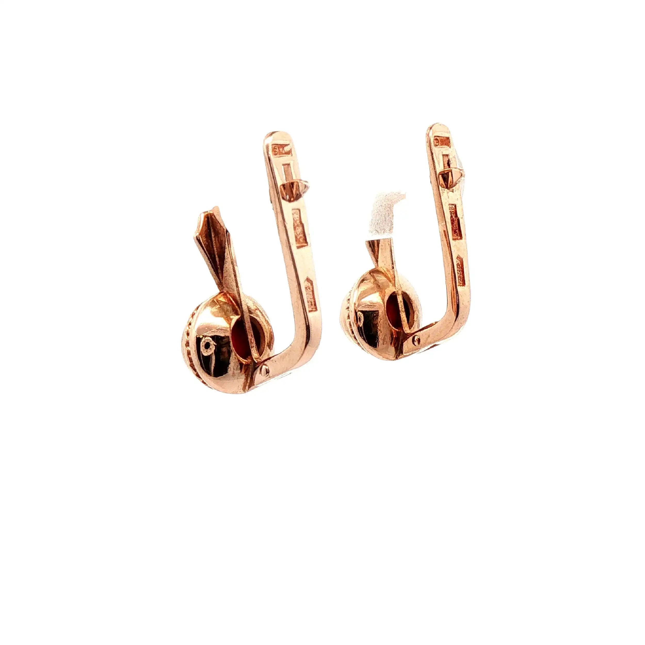 Ohrringe Rosegold mit Rubin