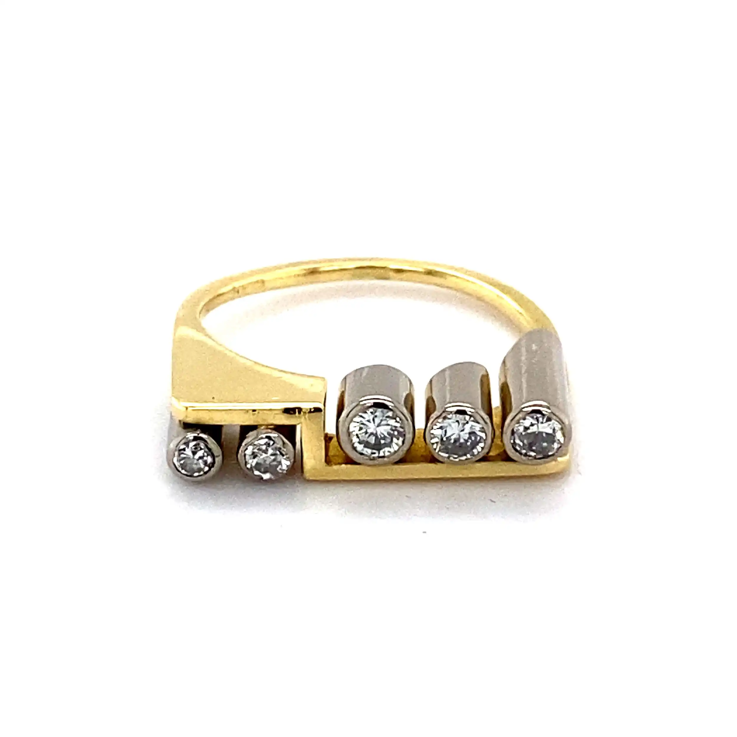 Ring Bicolor mit Brillanten Ring Bicolor mit Brillanten