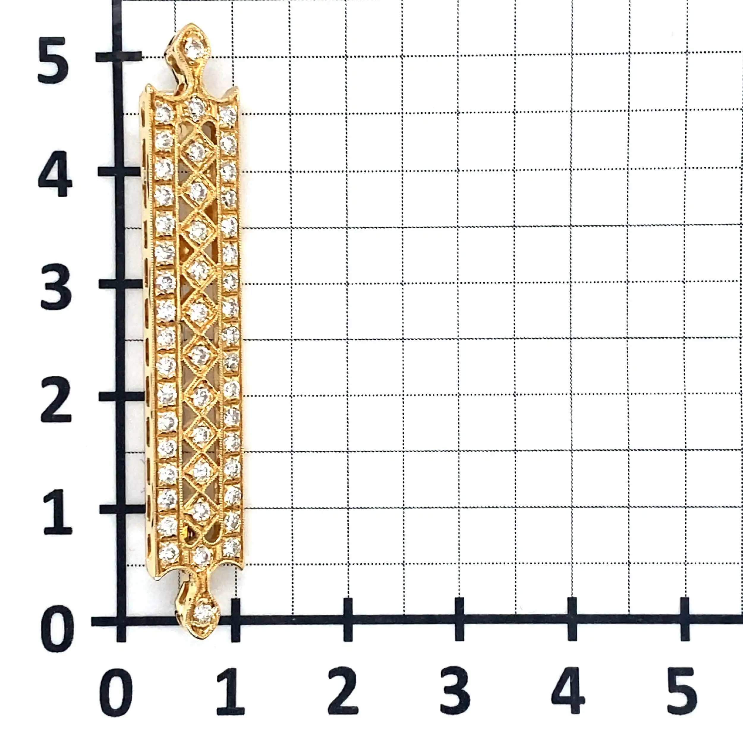 Nadel Gelbgold mit 48 Brillanten Nadel Gelbgold mit 48 Brillanten