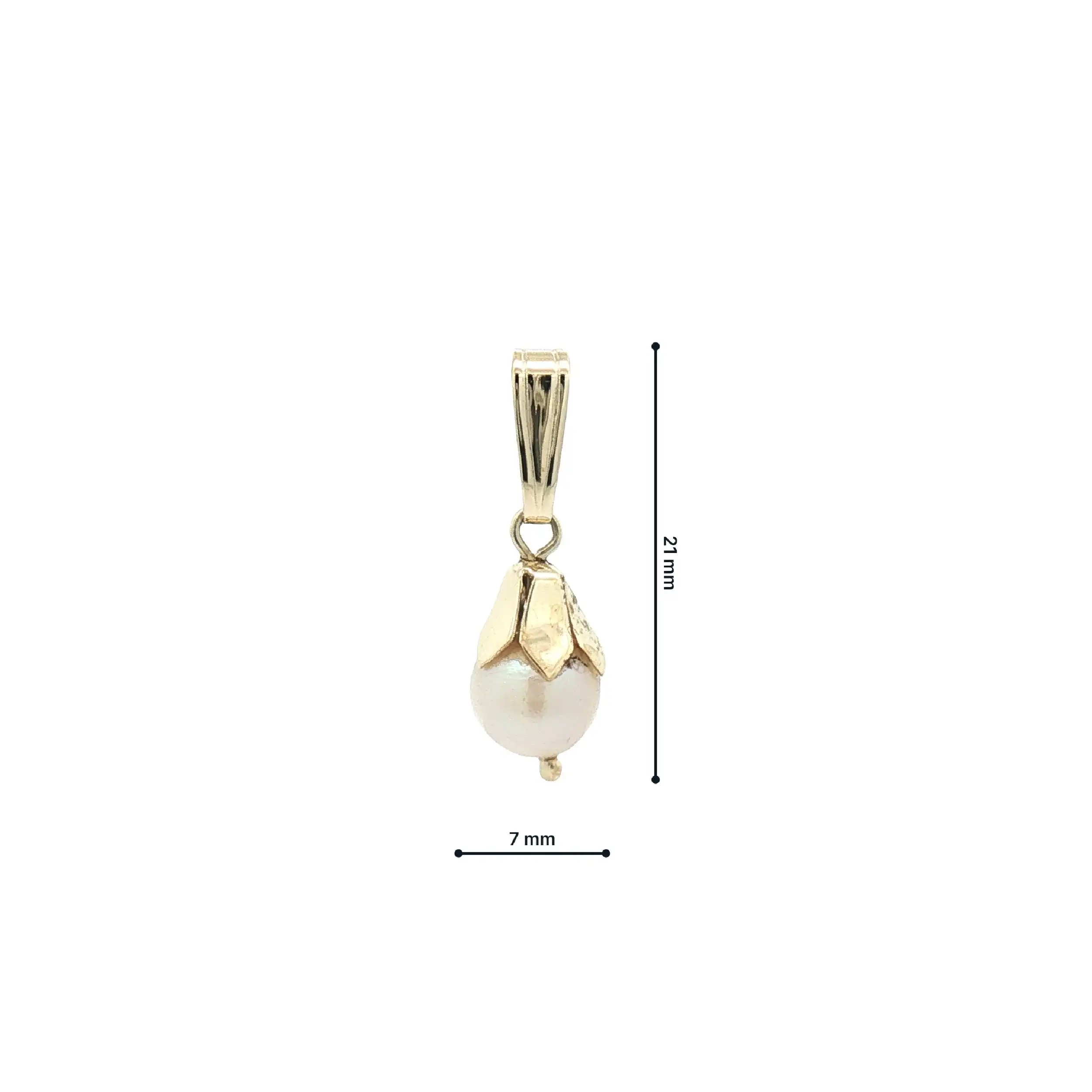 Anhänger Gelbgold mit Perle
