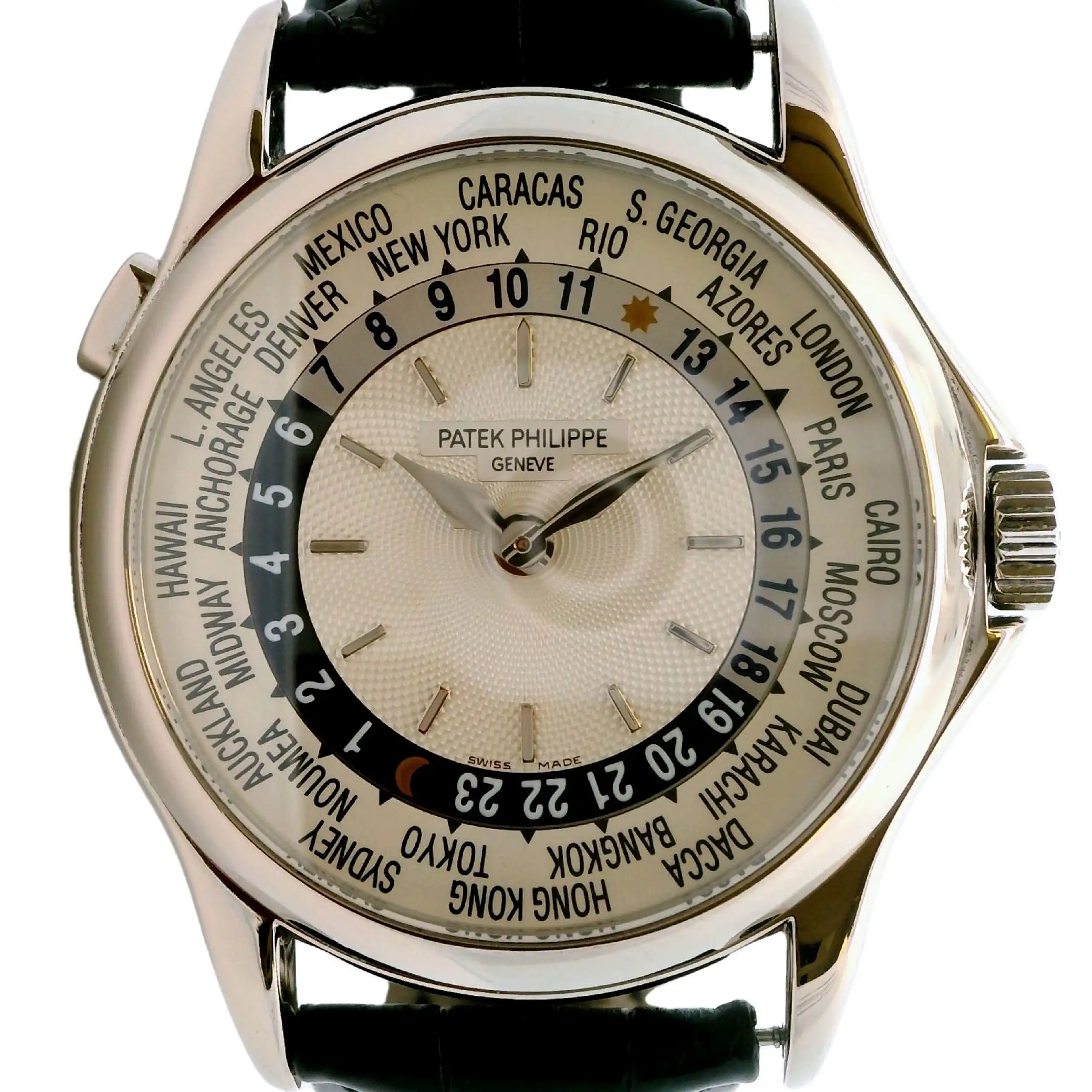 Herrenuhr Patek Philippe World Time Weißgold Fullset Herrenuhr Patek Philippe World Time Weißgold Fullset