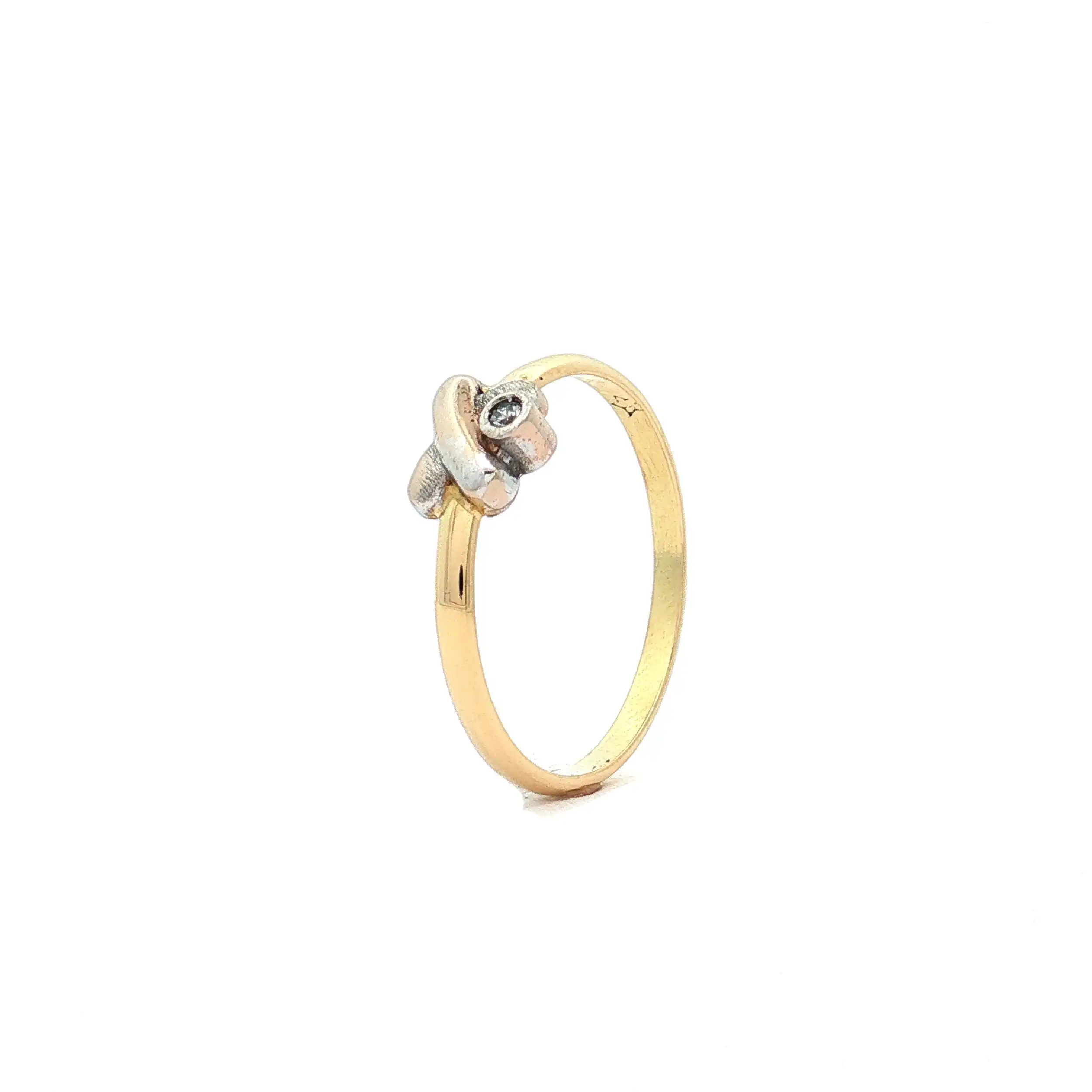 Ring Bicolor mit Zirkonia