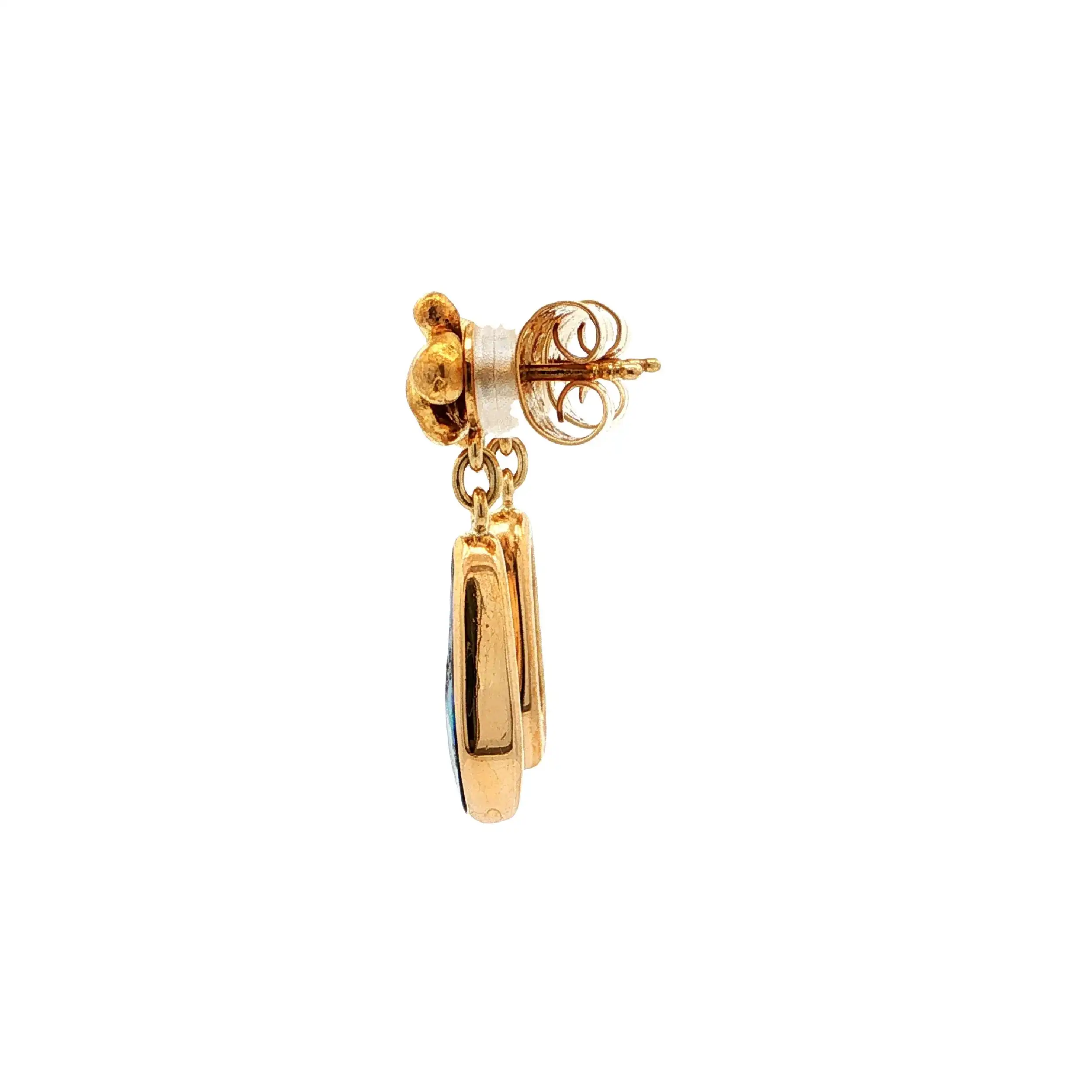 Ohrstecker Gelbgold mit Opaldoubletten