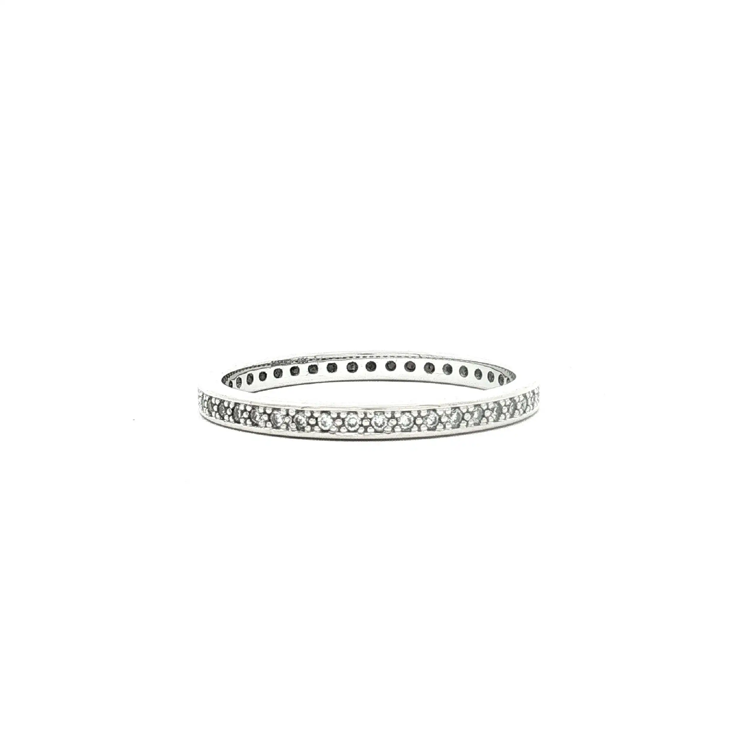 Memorie Ring Weißgold Christ mit Brillanten