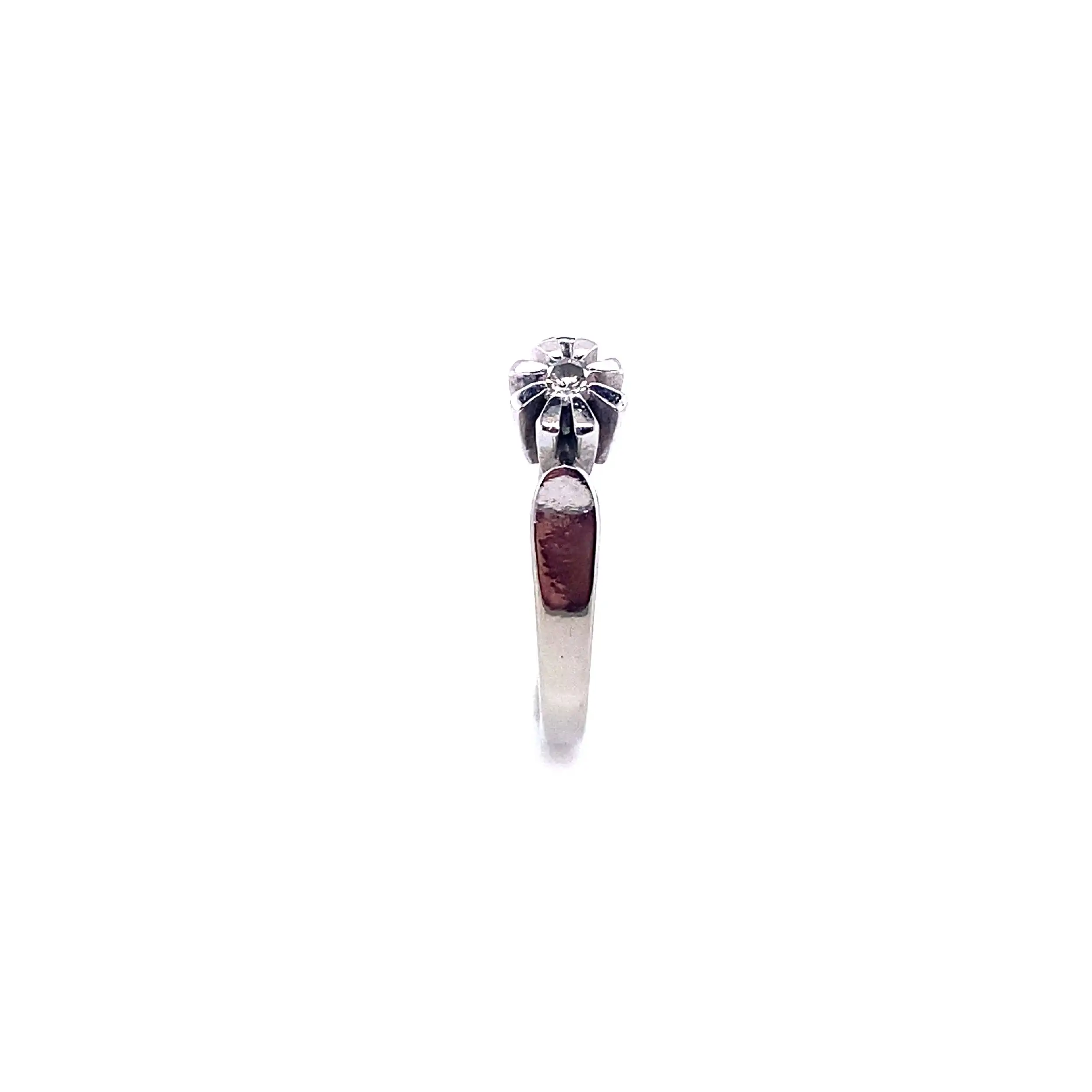 Ring Weißgold mit Brillant Ring Weißgold mit Brillant