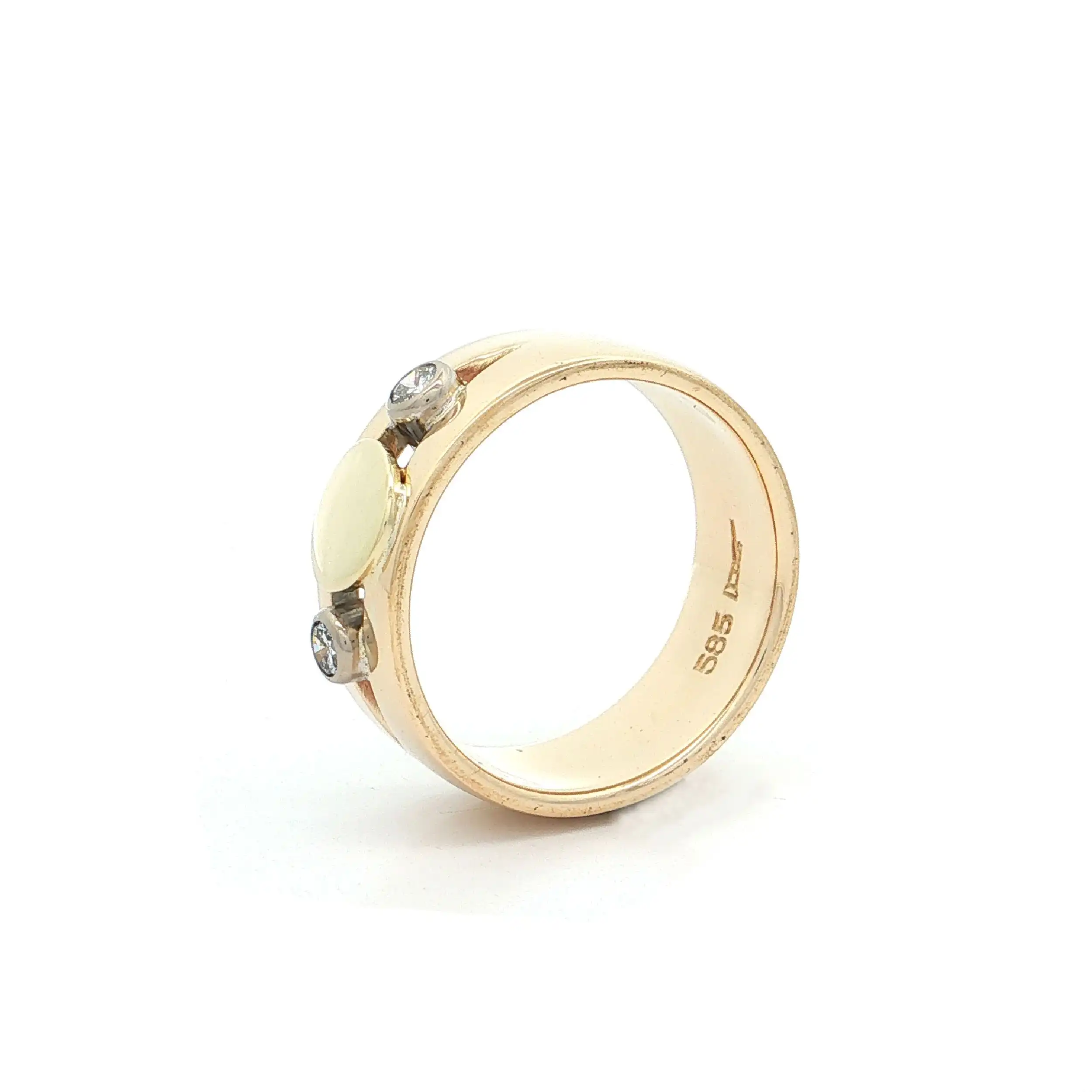 Ring Bicolor mit Brillanten