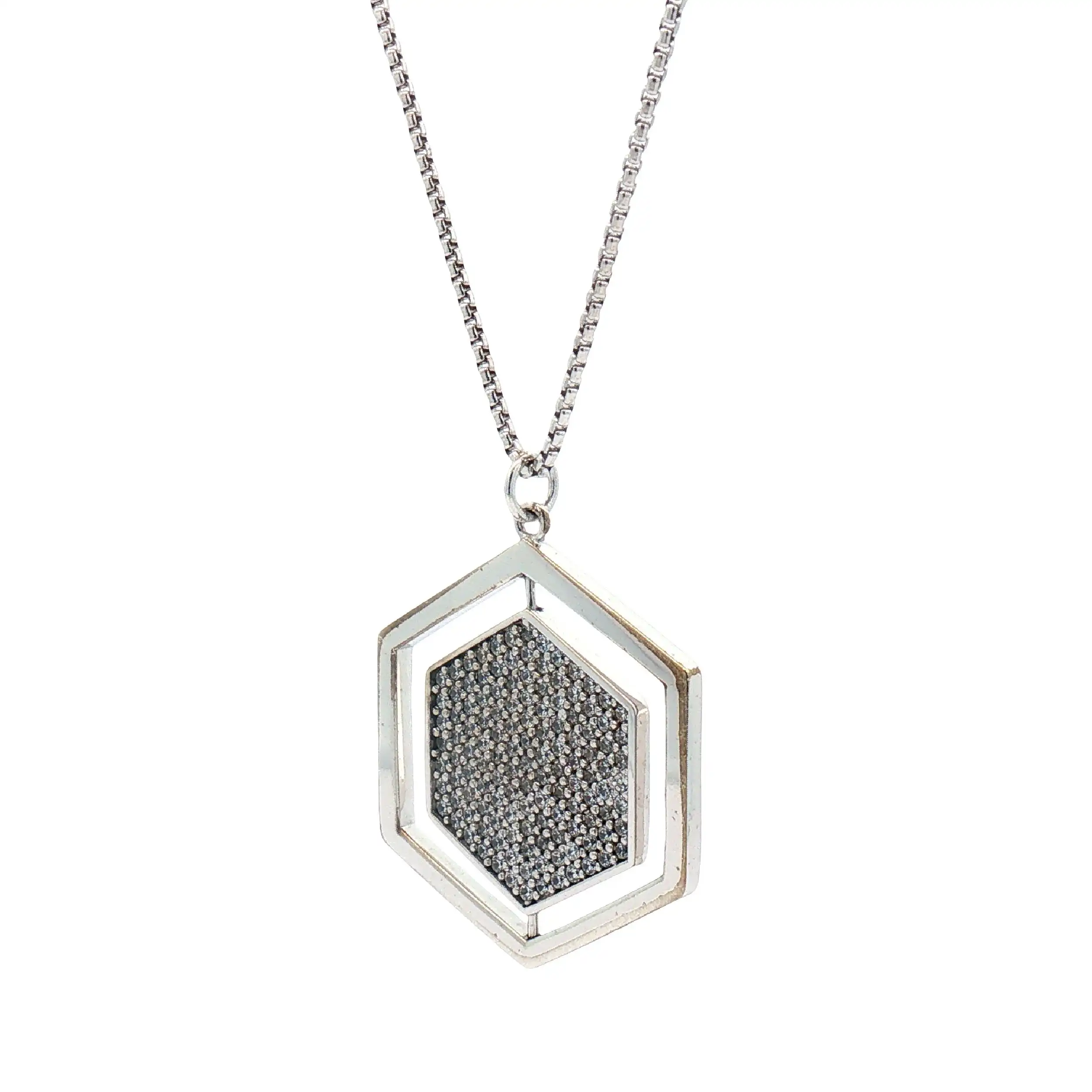 Kette Edelstahl mit Zirkoniaanhänger Jette Kette Edelstahl mit Zirkoniaanhänger Jette