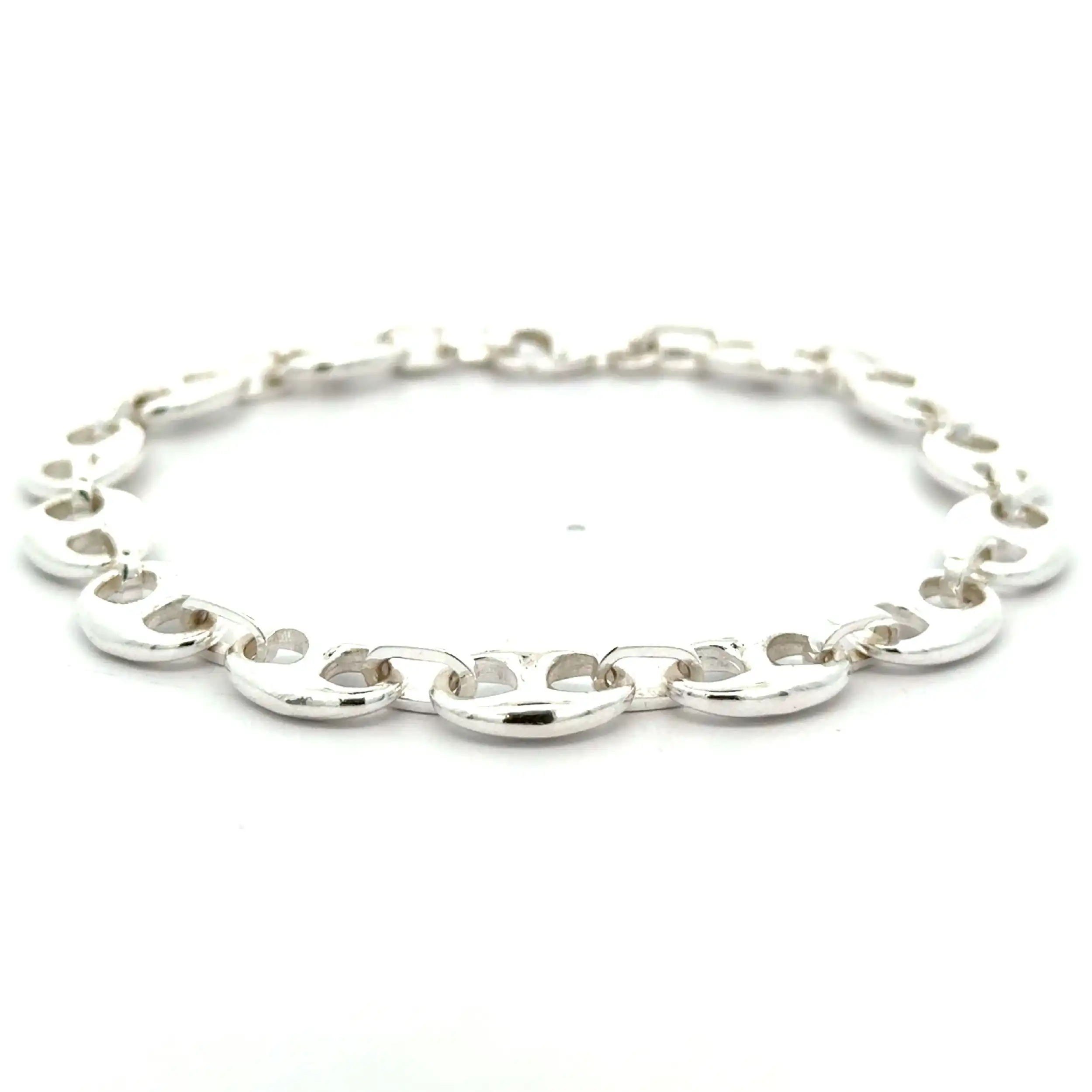 Bohnenarmband Silber