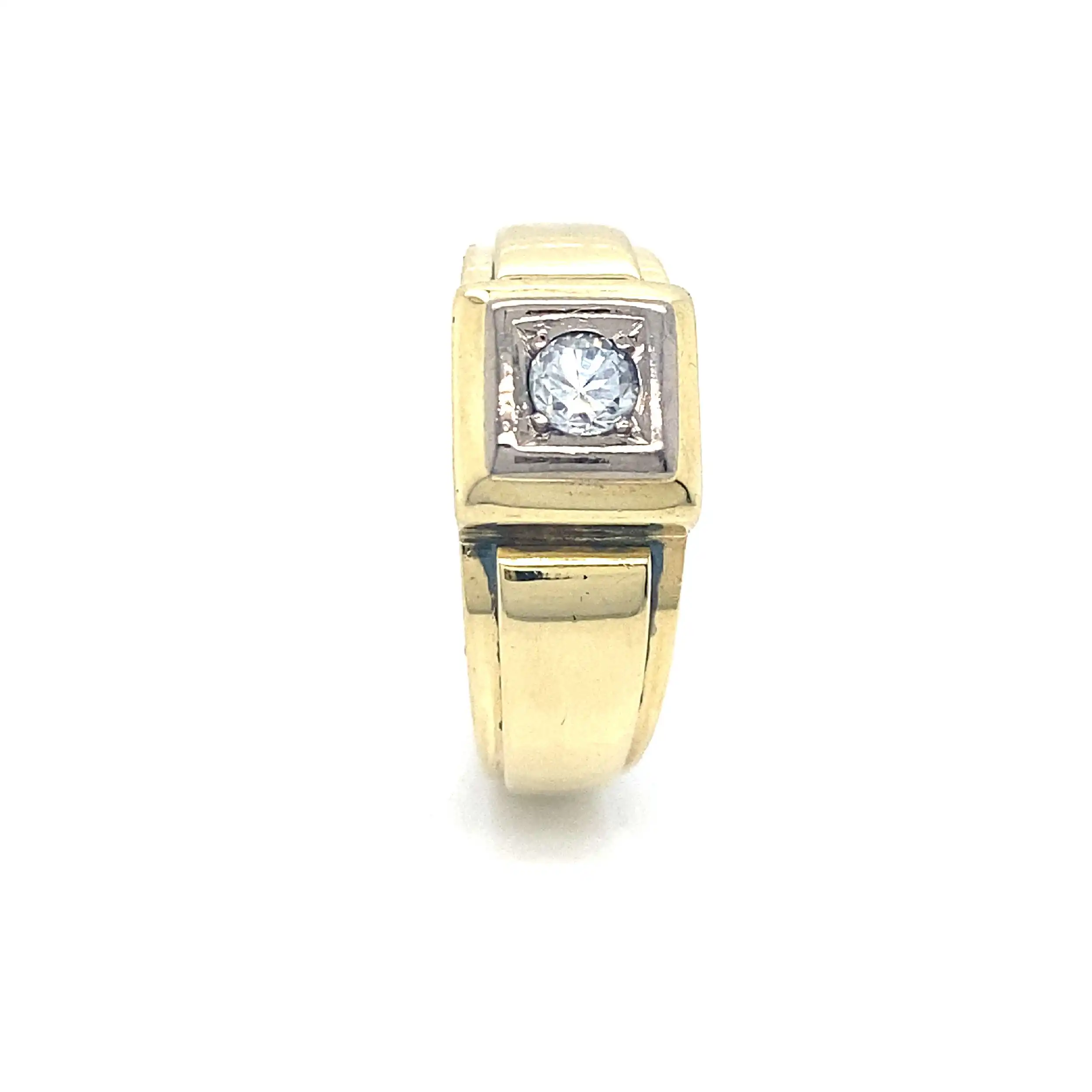 Ring Bicolor mit Brillant Ring Bicolor mit Brillant