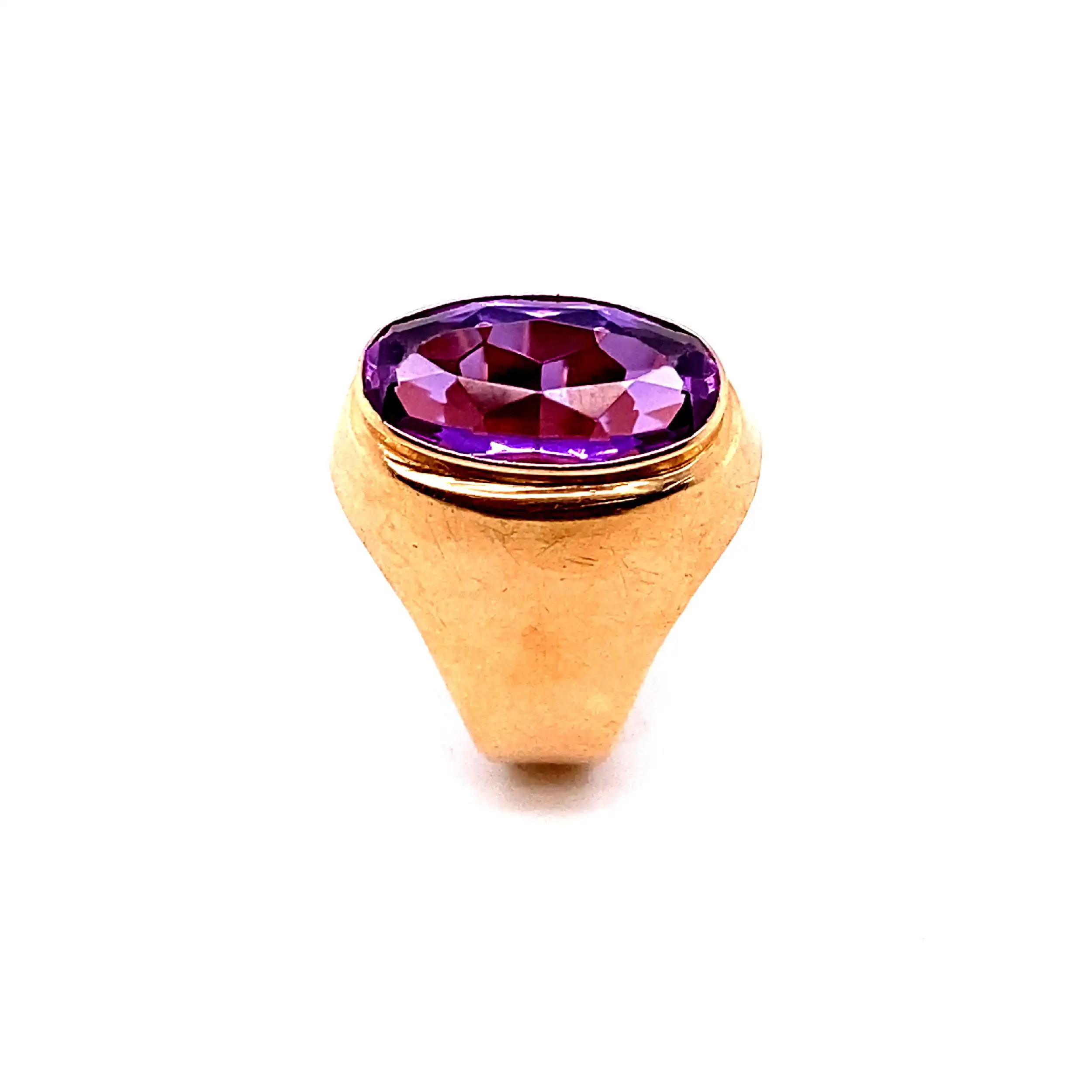 Ring Rotgold mit synthetischerm Korund