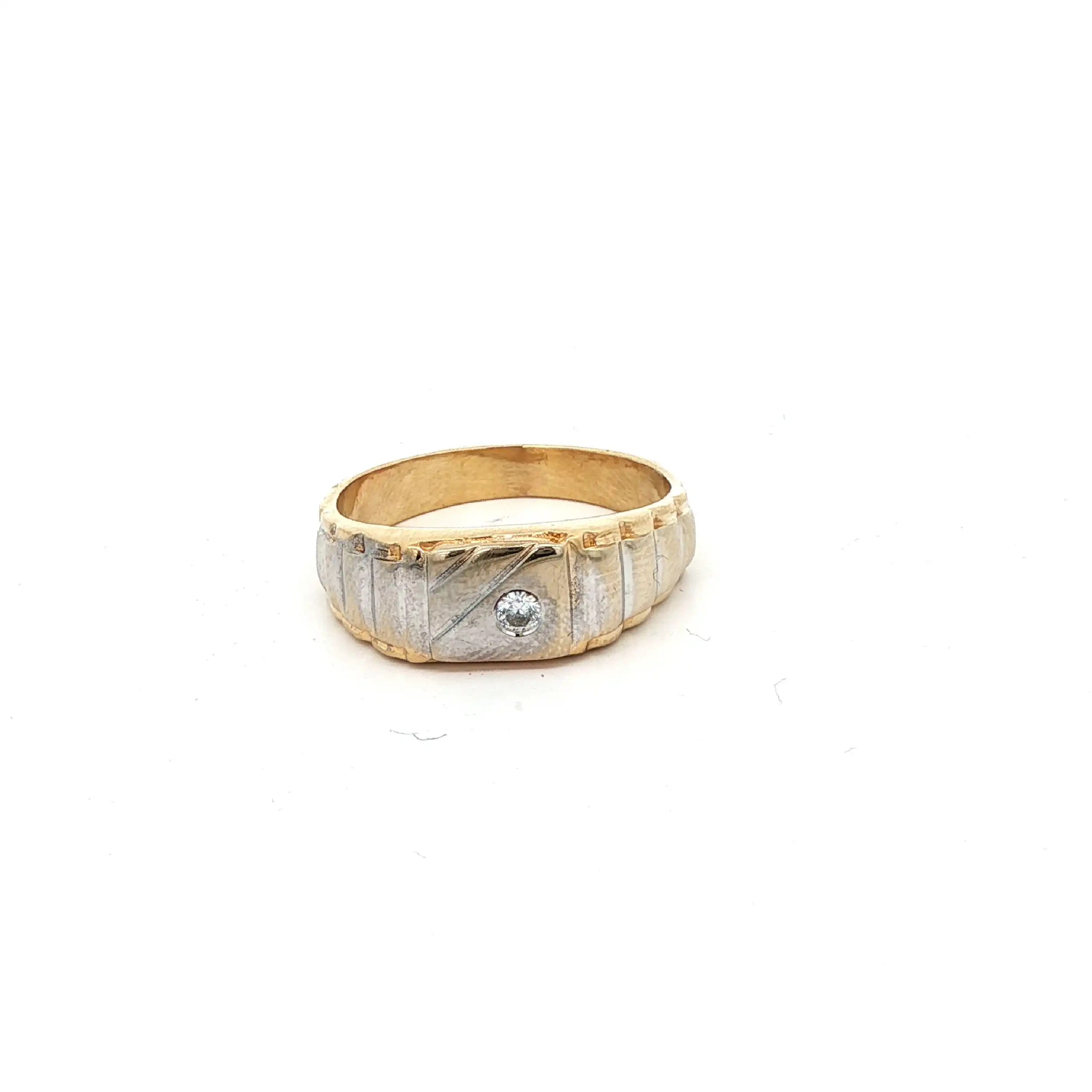 Ring Bicolor mit Zirkonia