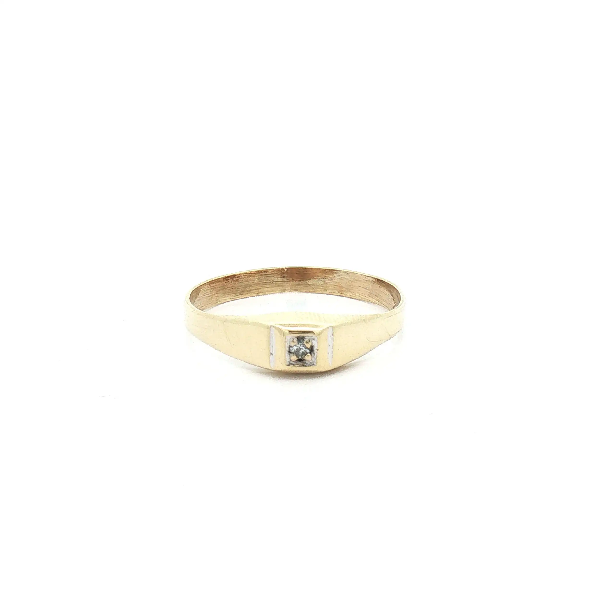 Ring Gelbgold mit Diamant Ring Gelbgold mit Diamant