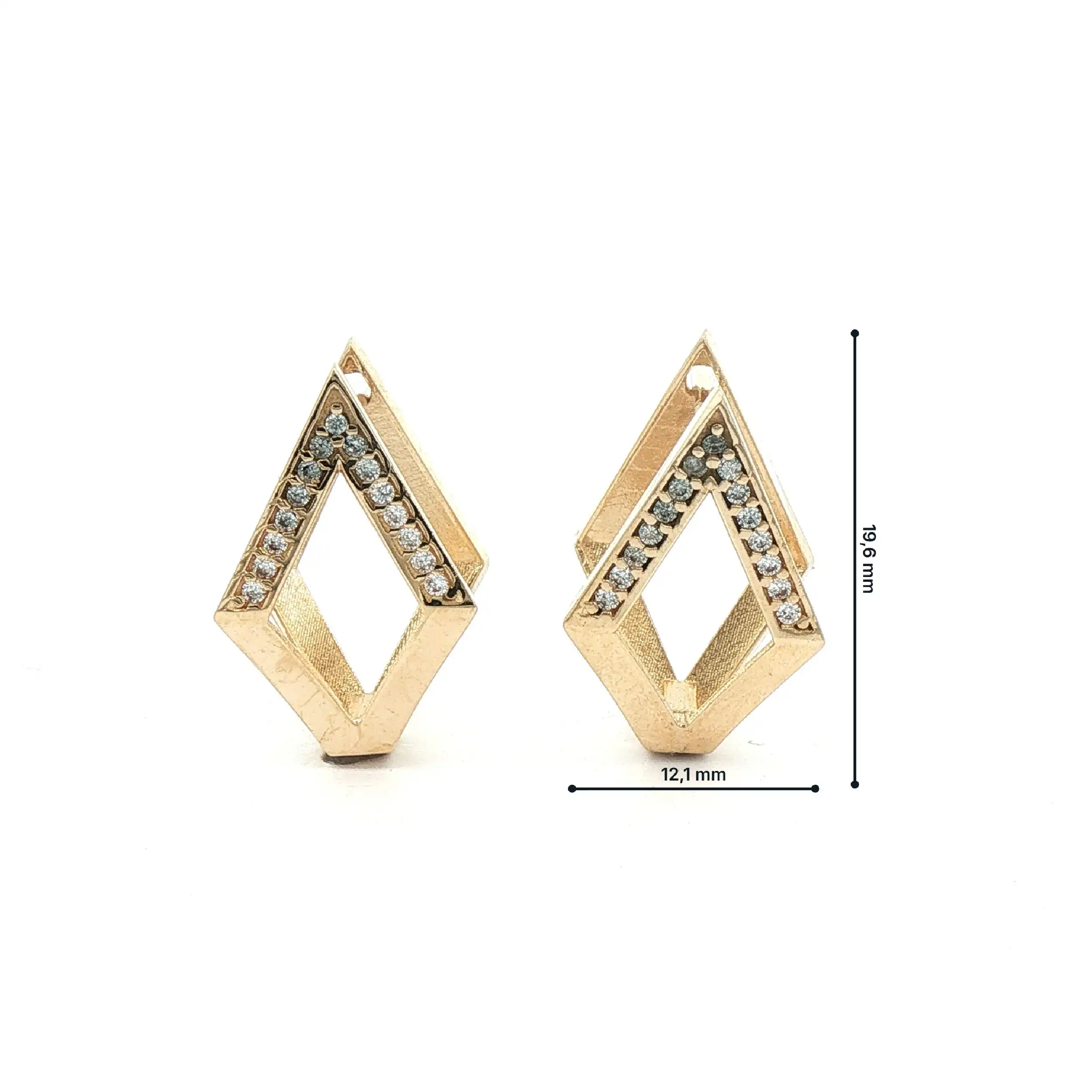 Ohrstecker Gelbgold mit Zirkonia Ohrstecker Gelbgold mit Zirkonia