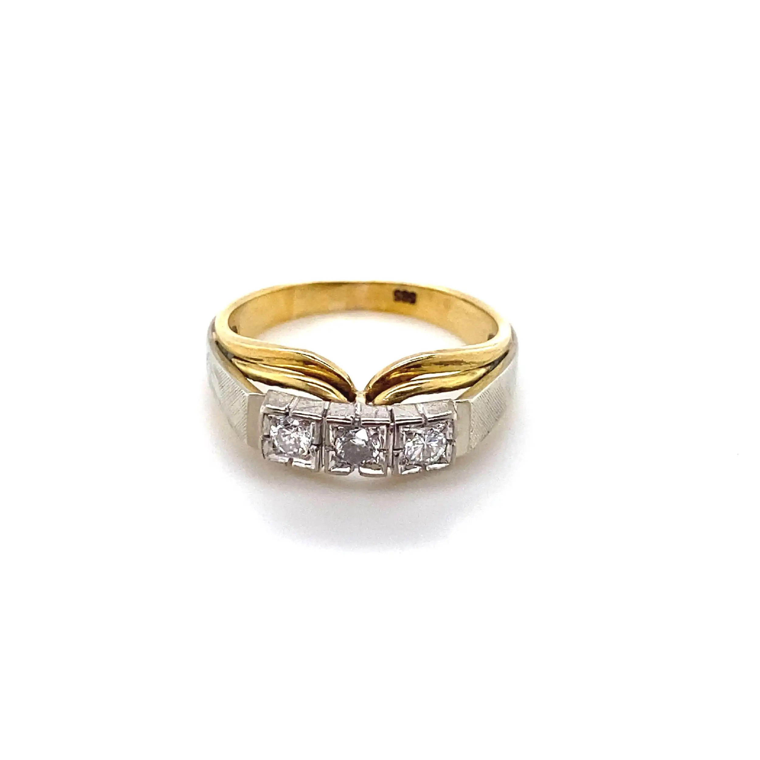Ring Bicolor mit Brillanten Ring Bicolor mit Brillanten