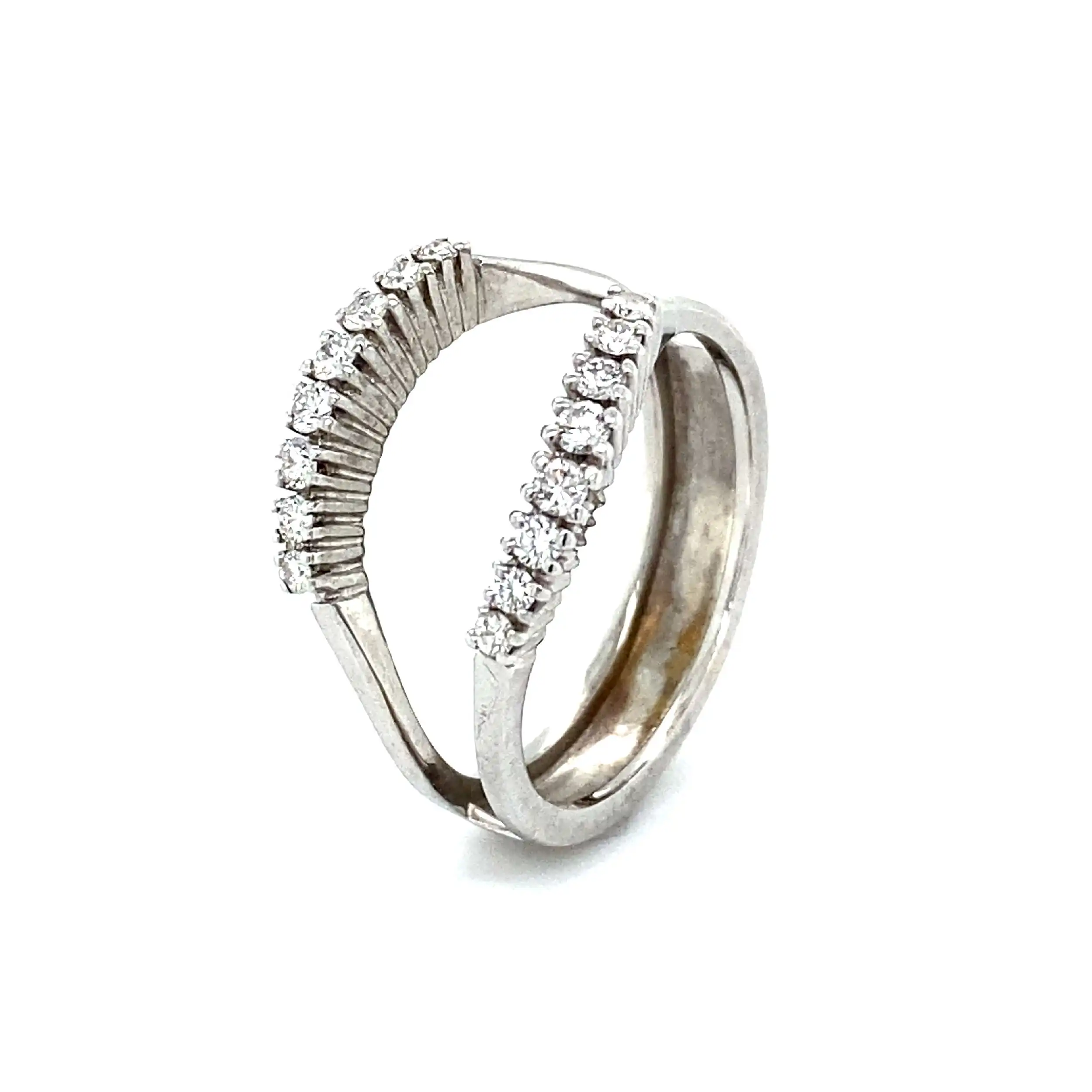 Ring Weißgold mit Brillanten Ring Weißgold mit Brillanten