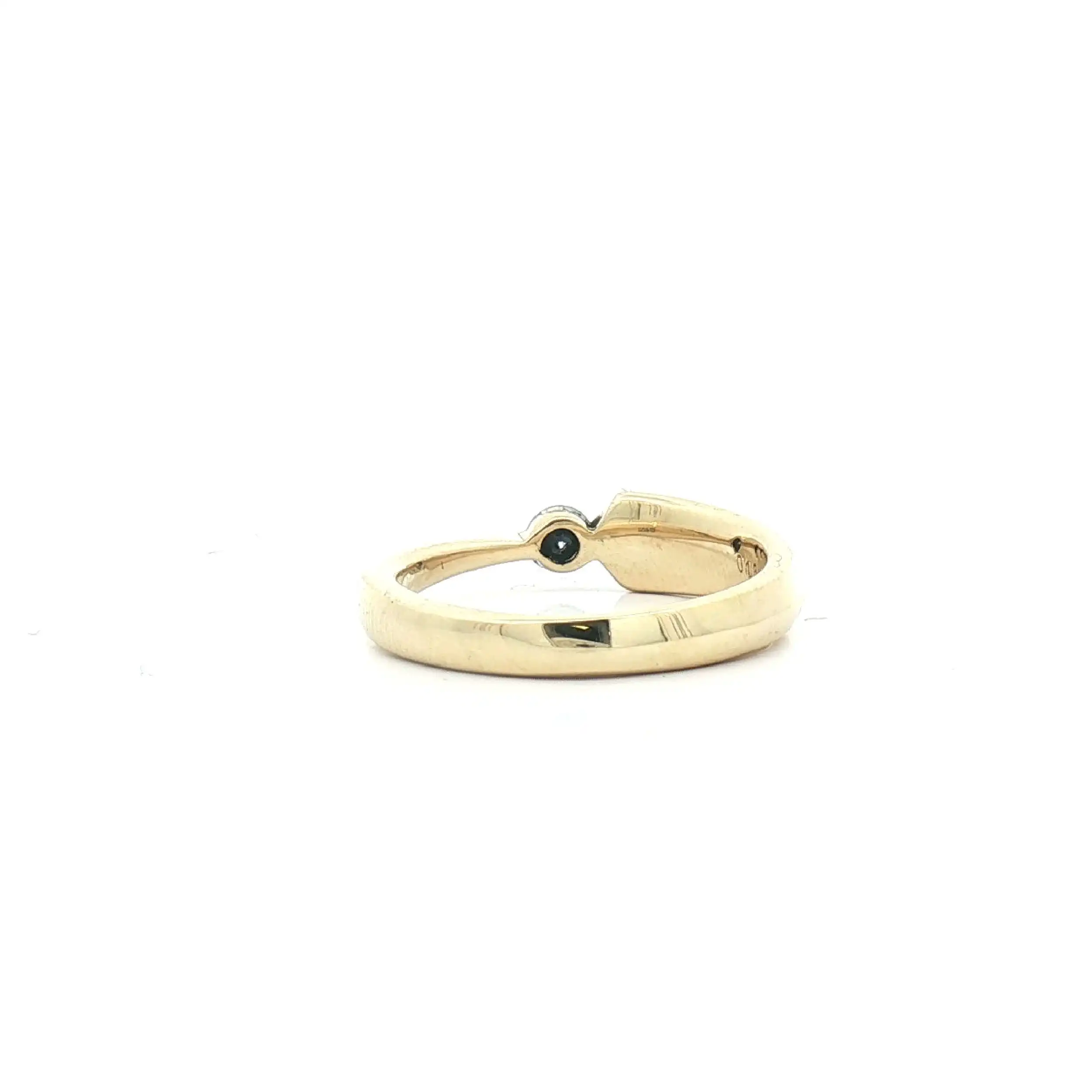 Spannring Gelbgold mit Brillant, graviert mit 0,18ct Spannring Gelbgold mit Brillant, graviert mit 0,18ct