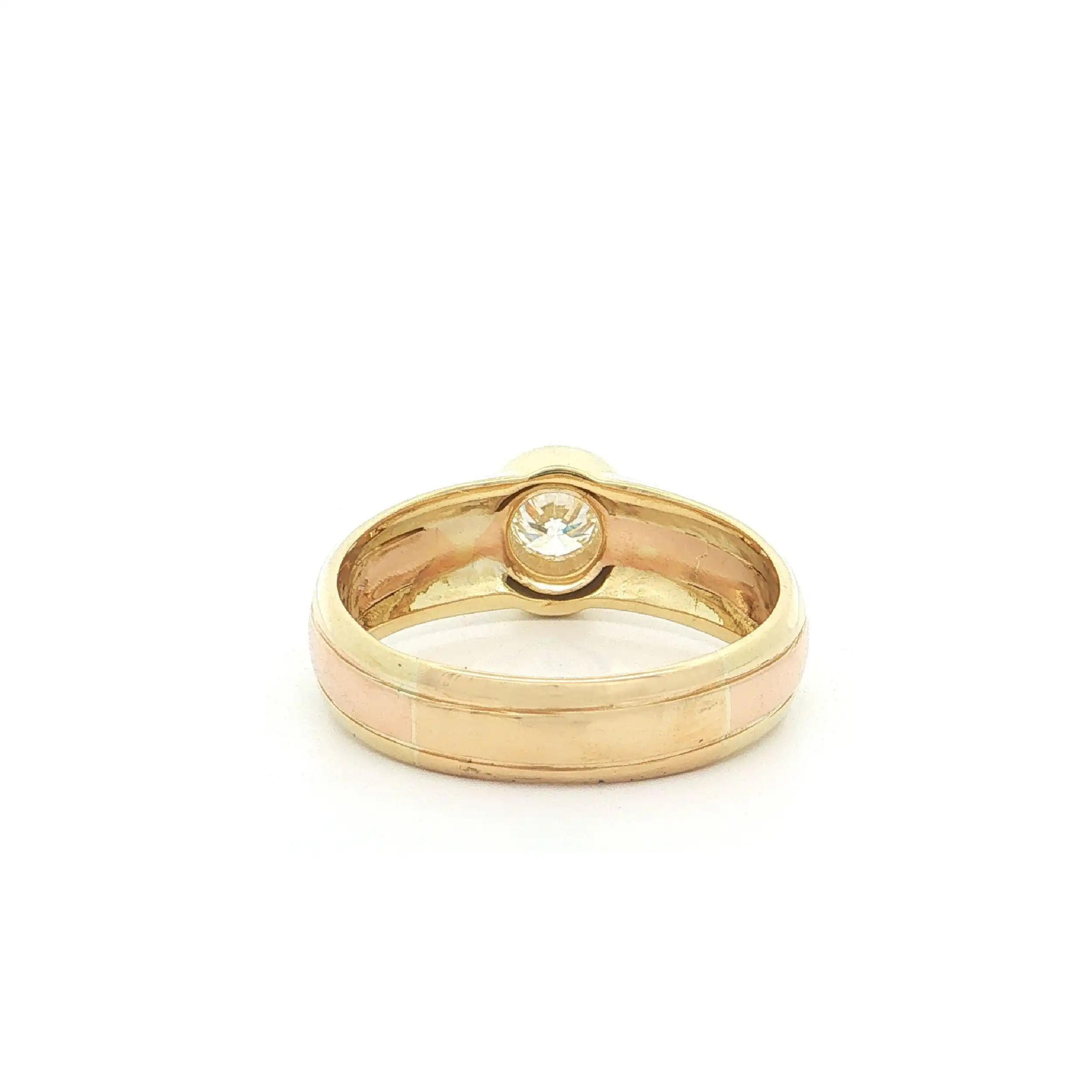 Ring Bicolor mit Brillant Ring Bicolor mit Brillant
