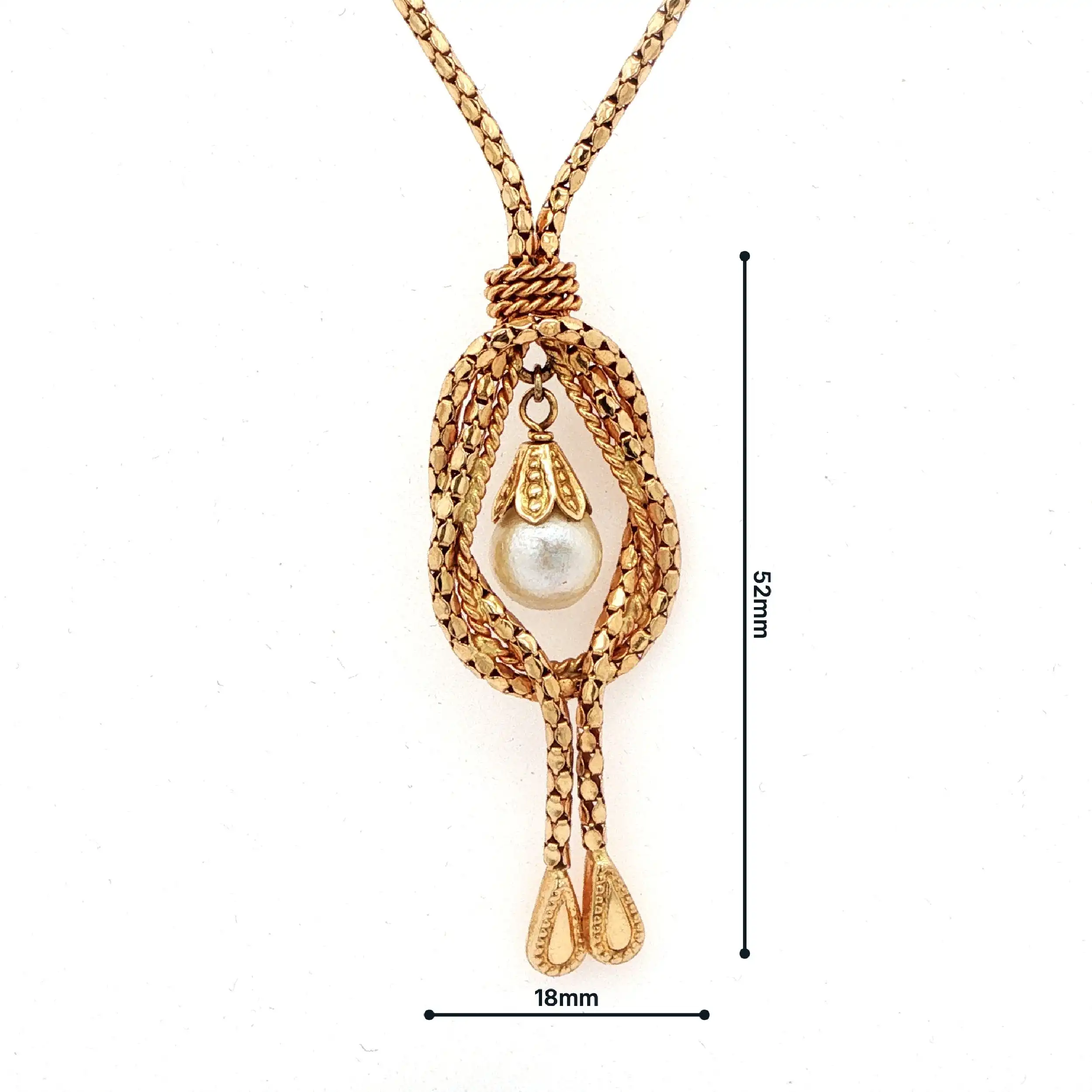 Collier Gelbgold mit Perle Collier Gelbgold mit Perle