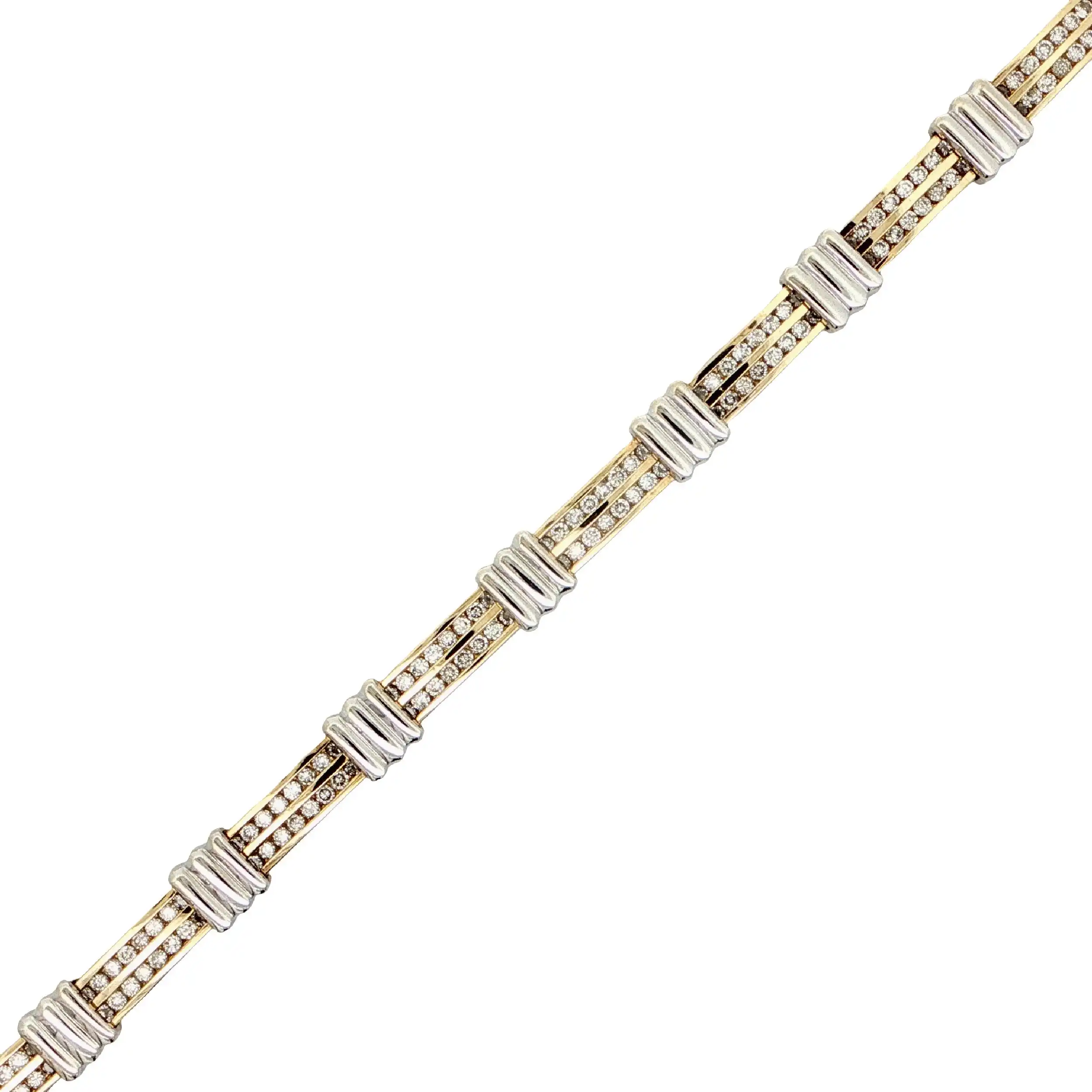 Armband Bicolor mit Brillanten Armband Bicolor mit Brillanten