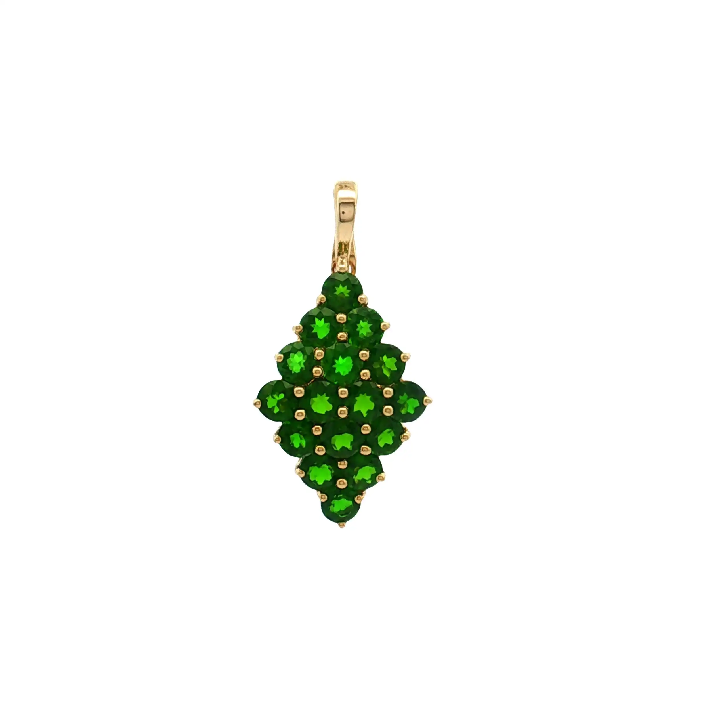 Anhänger Gelbgold mit Chrysopras