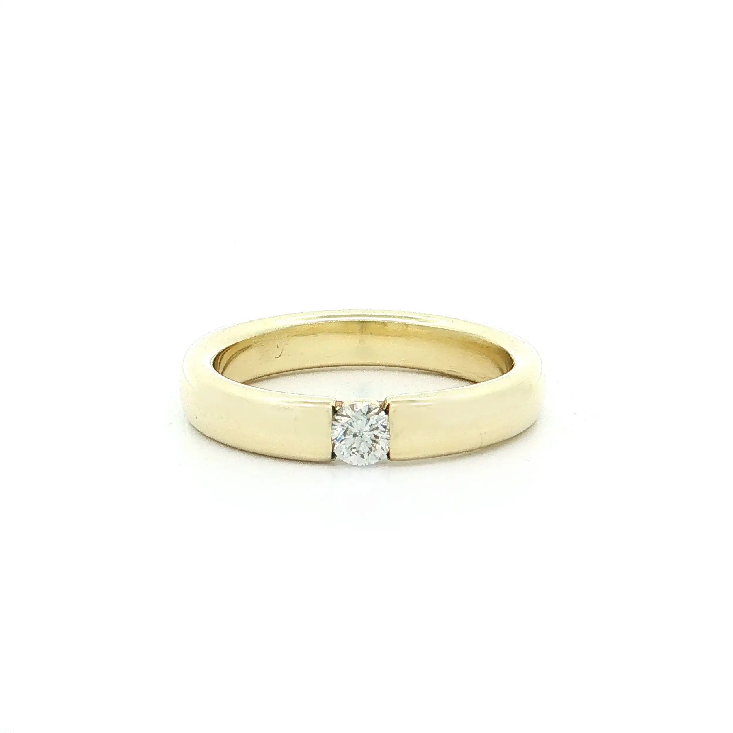 Ring Gelbgold mit Brillant Ring Gelbgold mit Brillant
