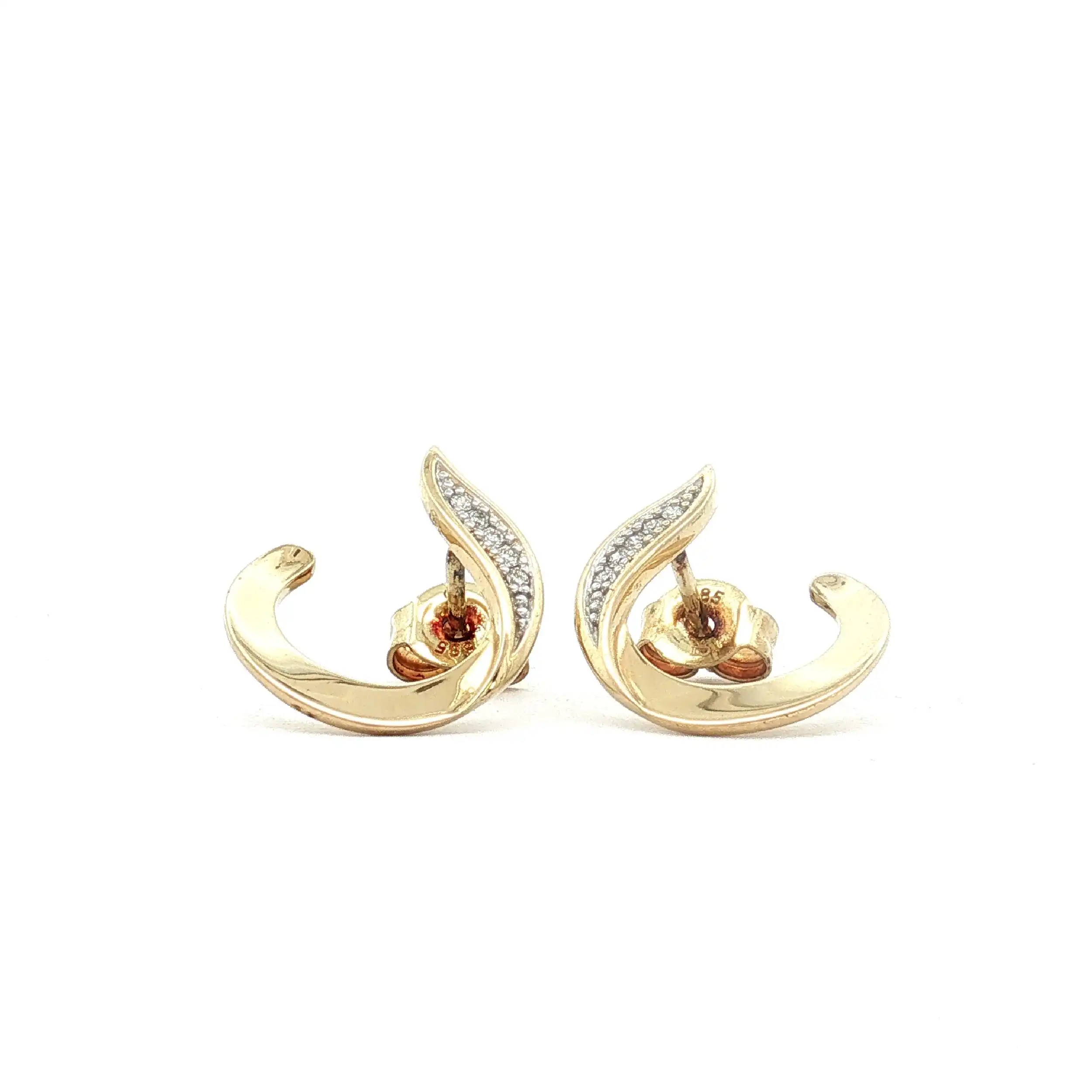 Ohrringe Gelbgold mit Diamanten