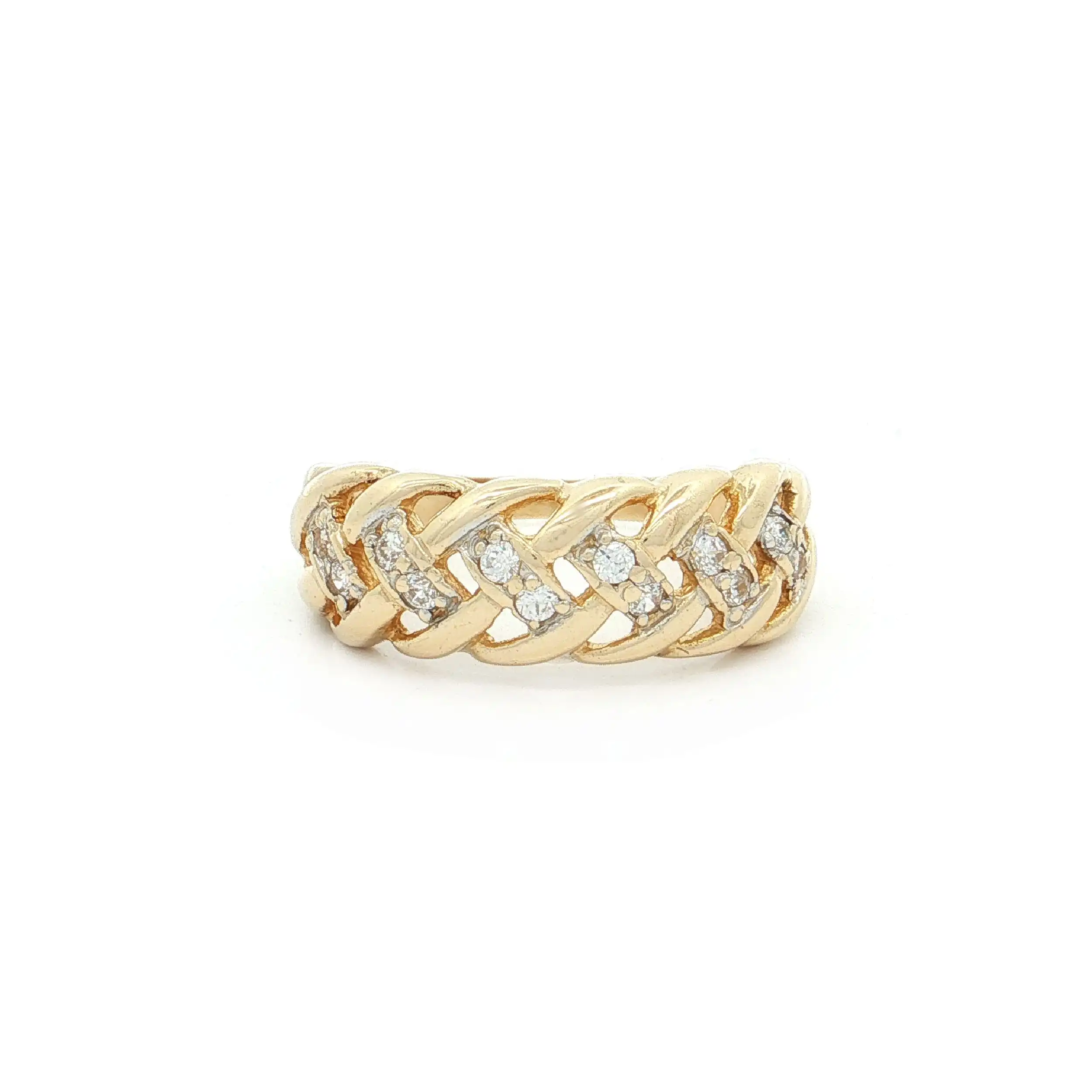 Ring Gelbgold mit Zirkonia Ring Gelbgold mit Zirkonia