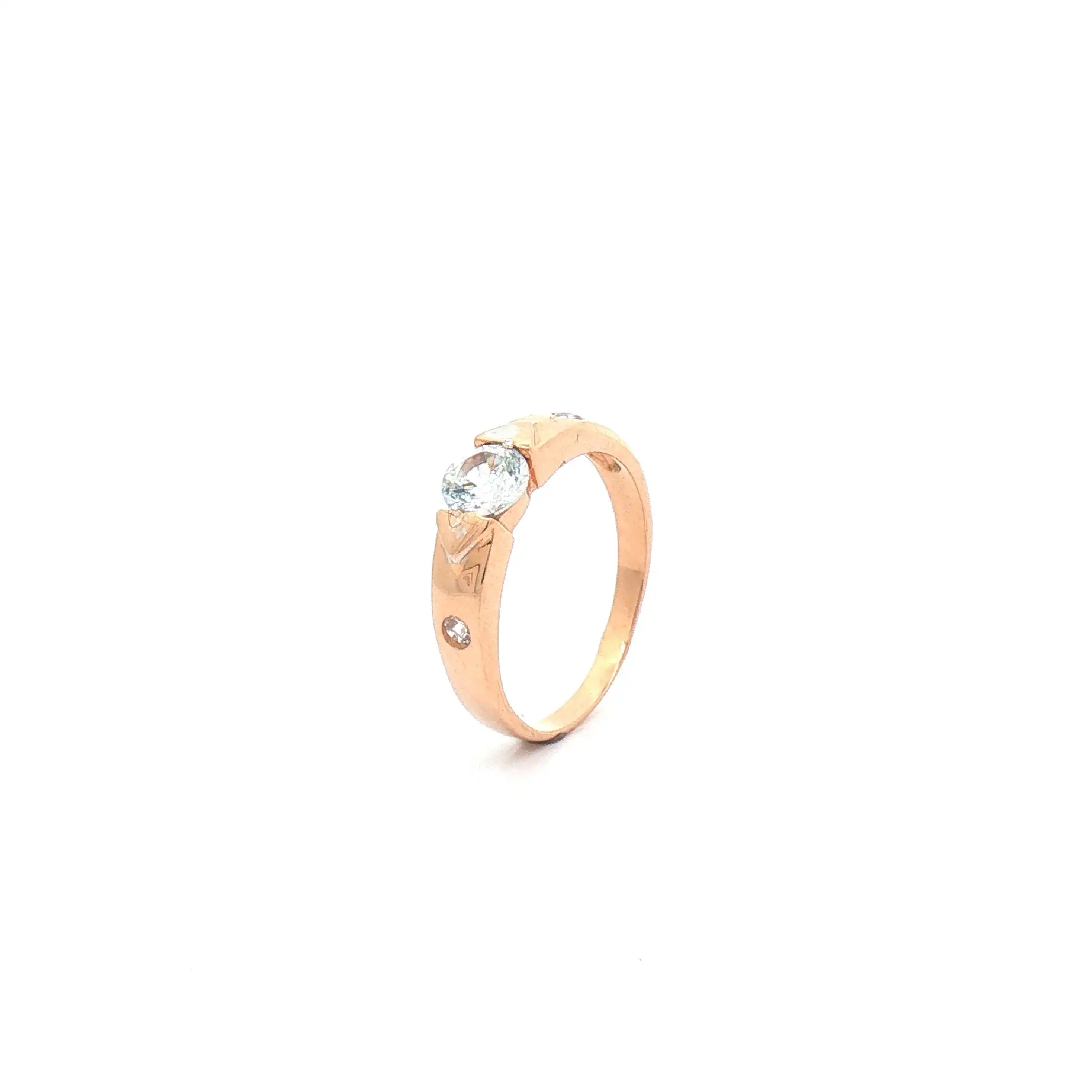 Ring Rotgold mit Zirkonia Ring Rotgold mit Zirkonia