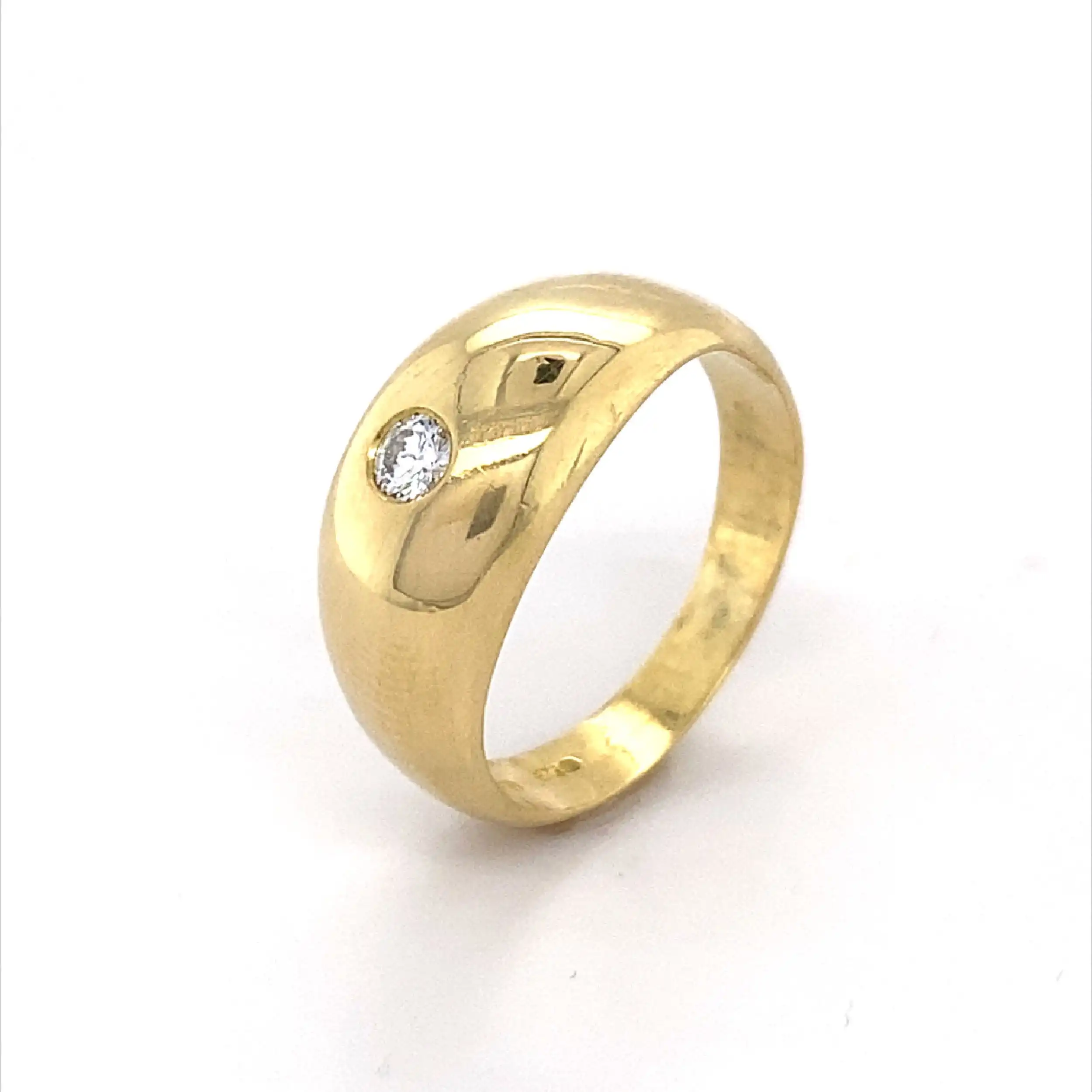 Ring Gelbgold mit Brillant Ring Gelbgold mit Brillant