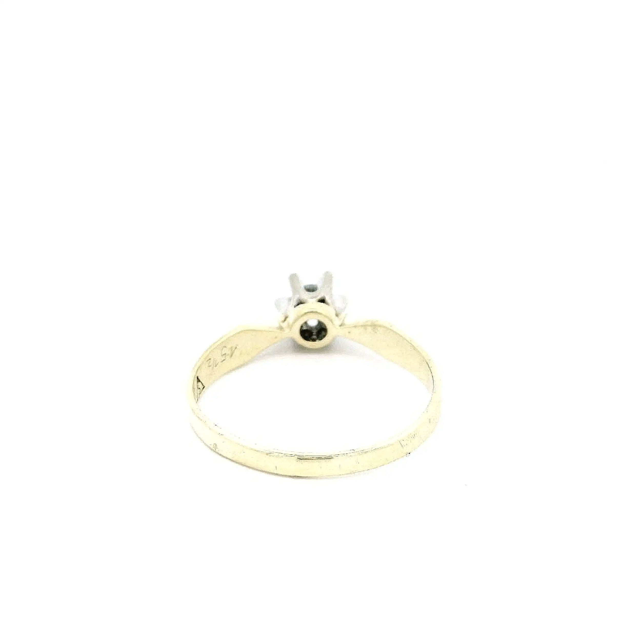 Ring Bicolor mit Brillant Solitär Ring Bicolor mit Brillant Solitär