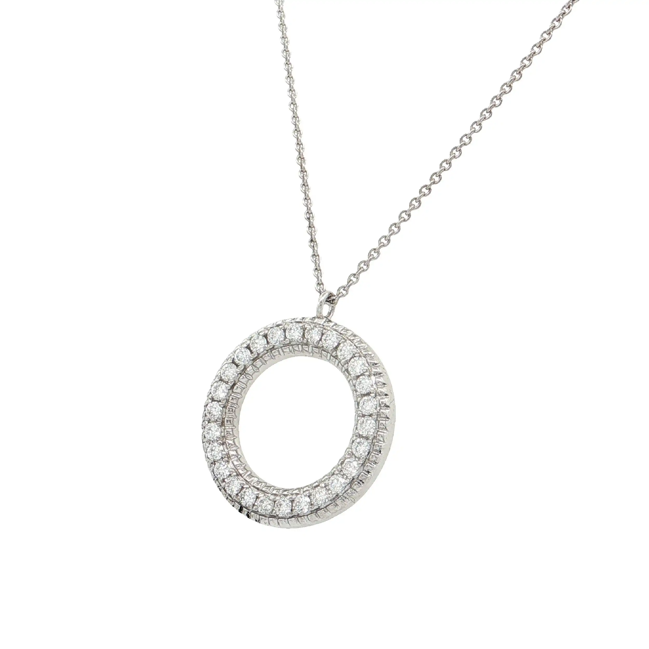 Ankercollier Weißgold mit Brillanten Ankercollier Weißgold mit Brillanten