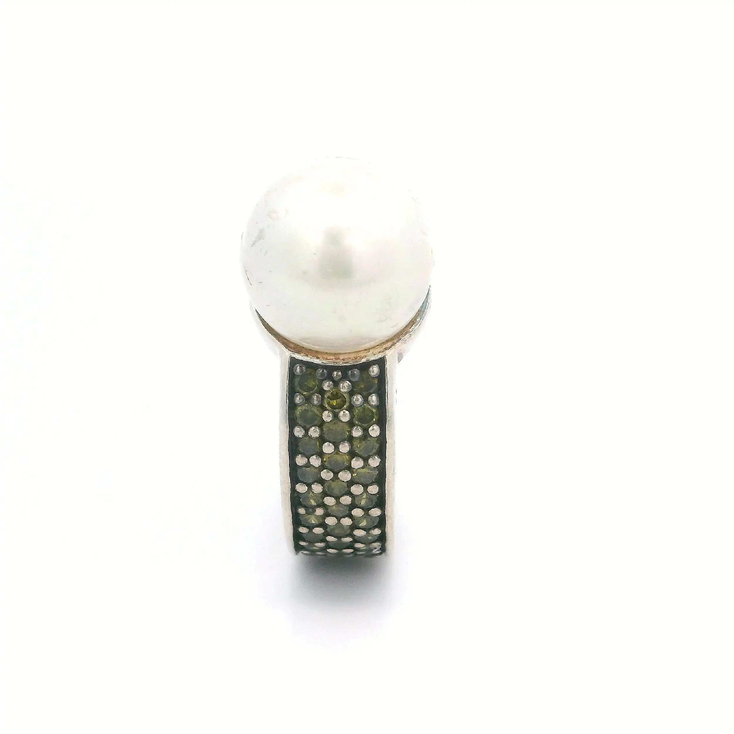 Ring mit Perle und grünen Steinen Thomas Sabo Ring mit Perle und grünen Steinen Thomas Sabo
