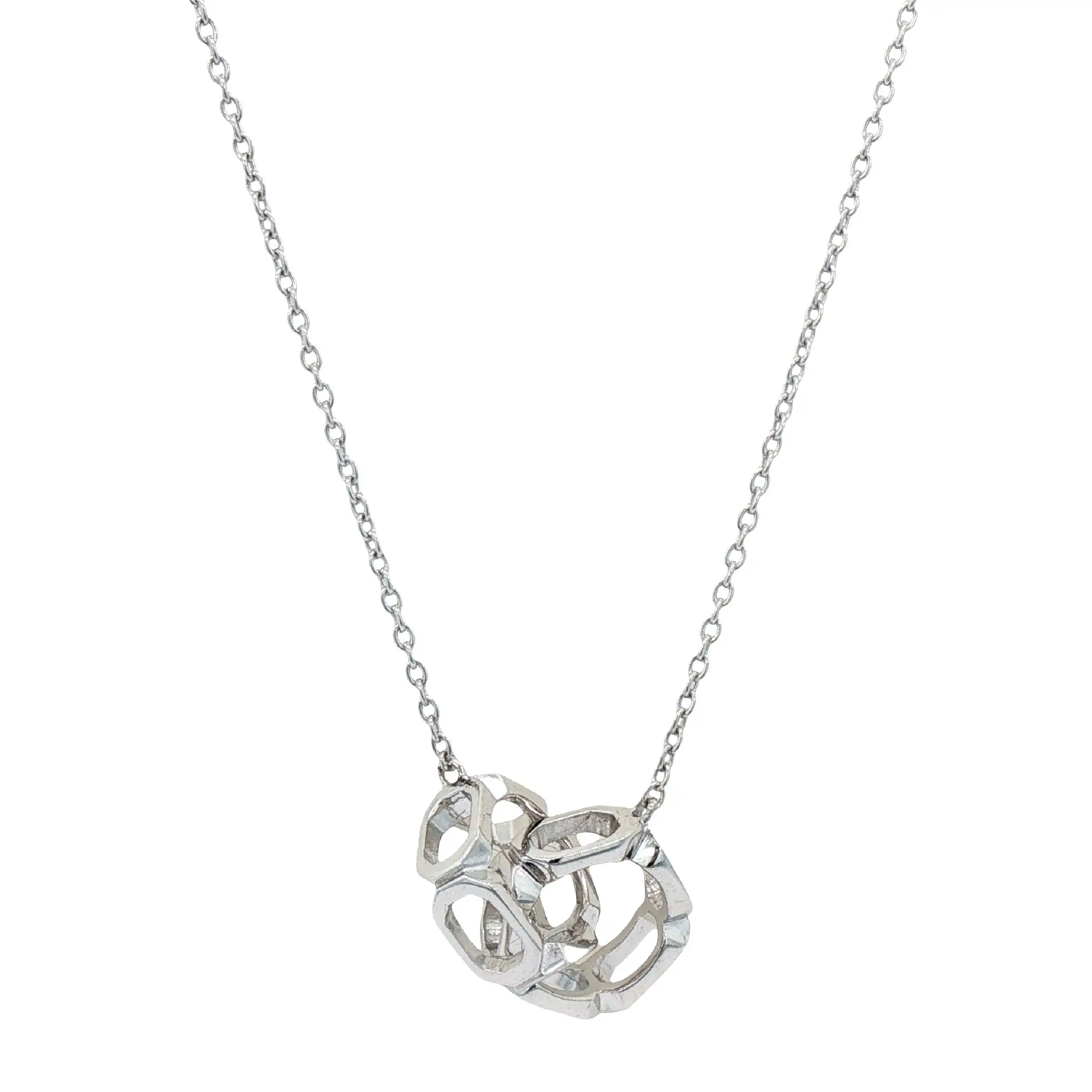 Ankercollier Silber mit Kreisen Ankercollier Silber mit Kreisen