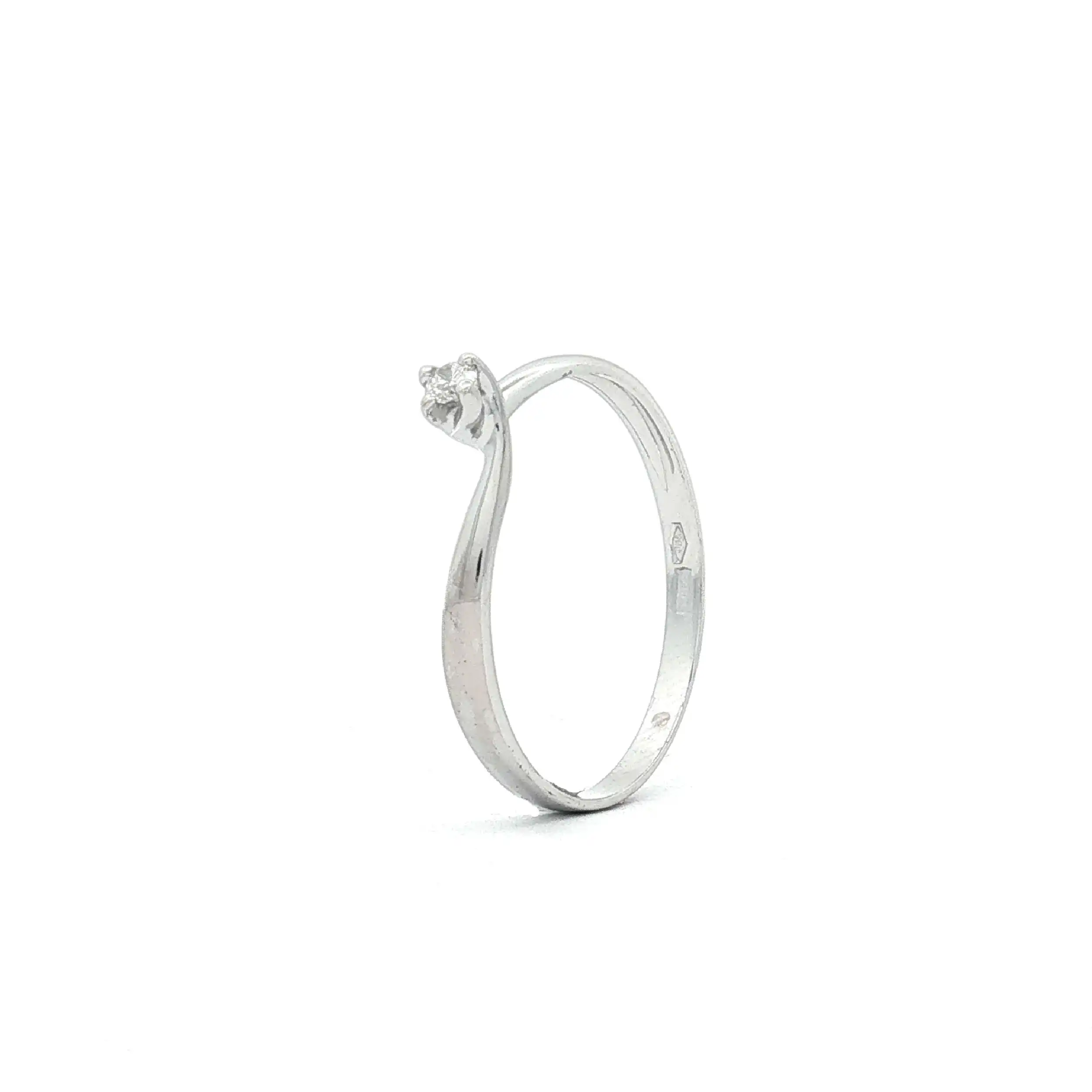 Ring Weißgold mit Brillant Solitär Ring Weißgold mit Brillant Solitär