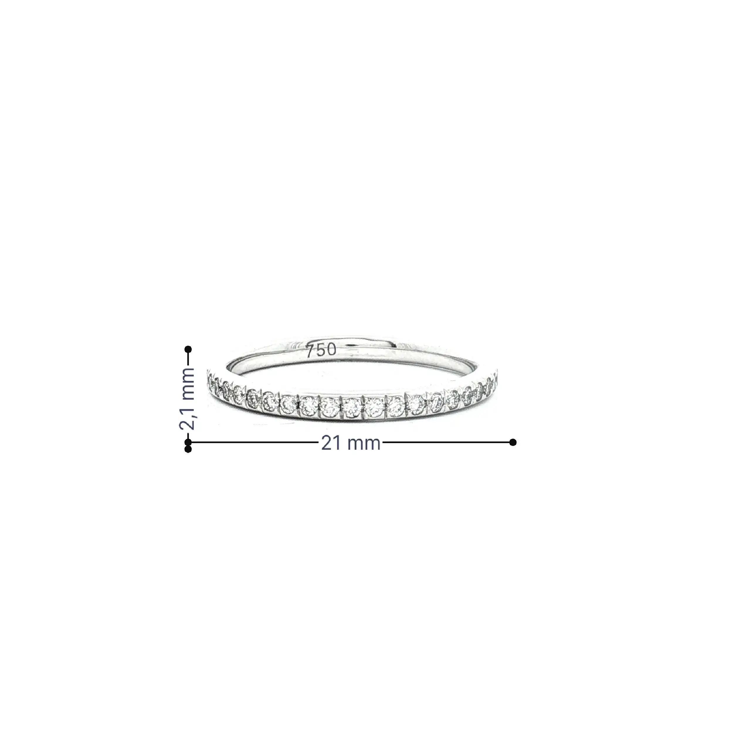 Memoryring Weißgold mit Brillanten Memoryring Weißgold mit Brillanten