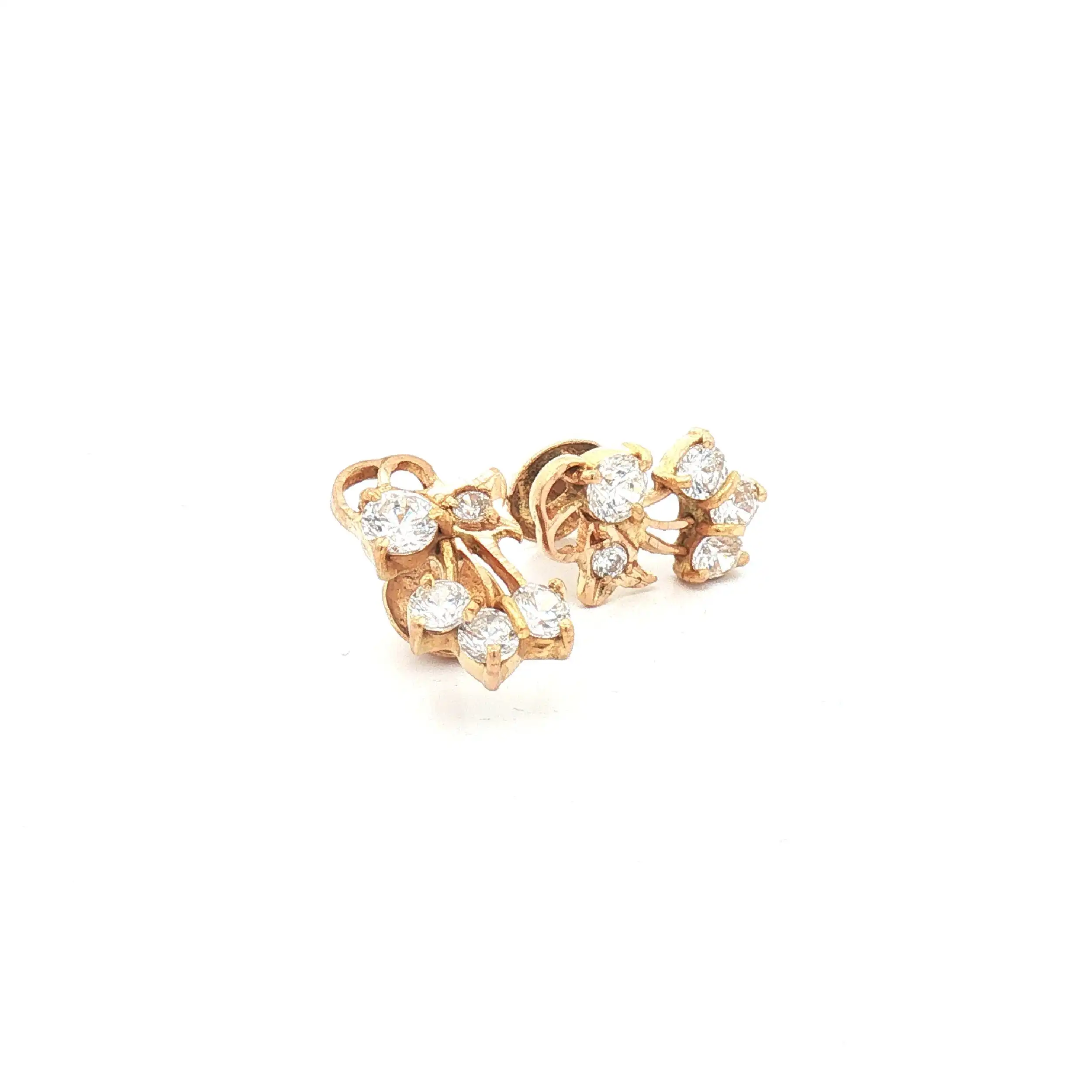 Ohrstecker Gelbgold mit Zirkonia