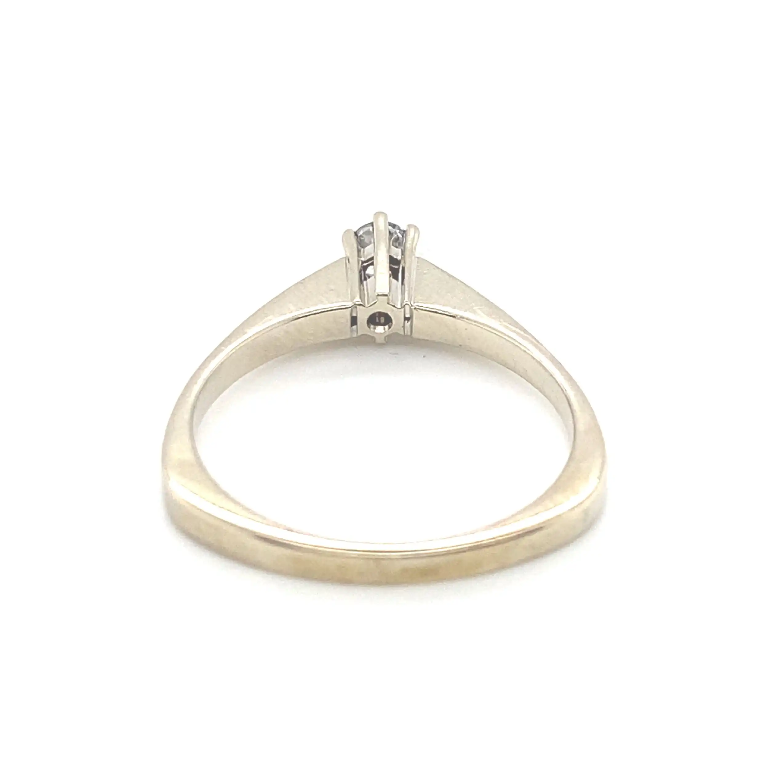 Ring Weißgold mit Solitär Brillant Ring Weißgold mit Solitär Brillant