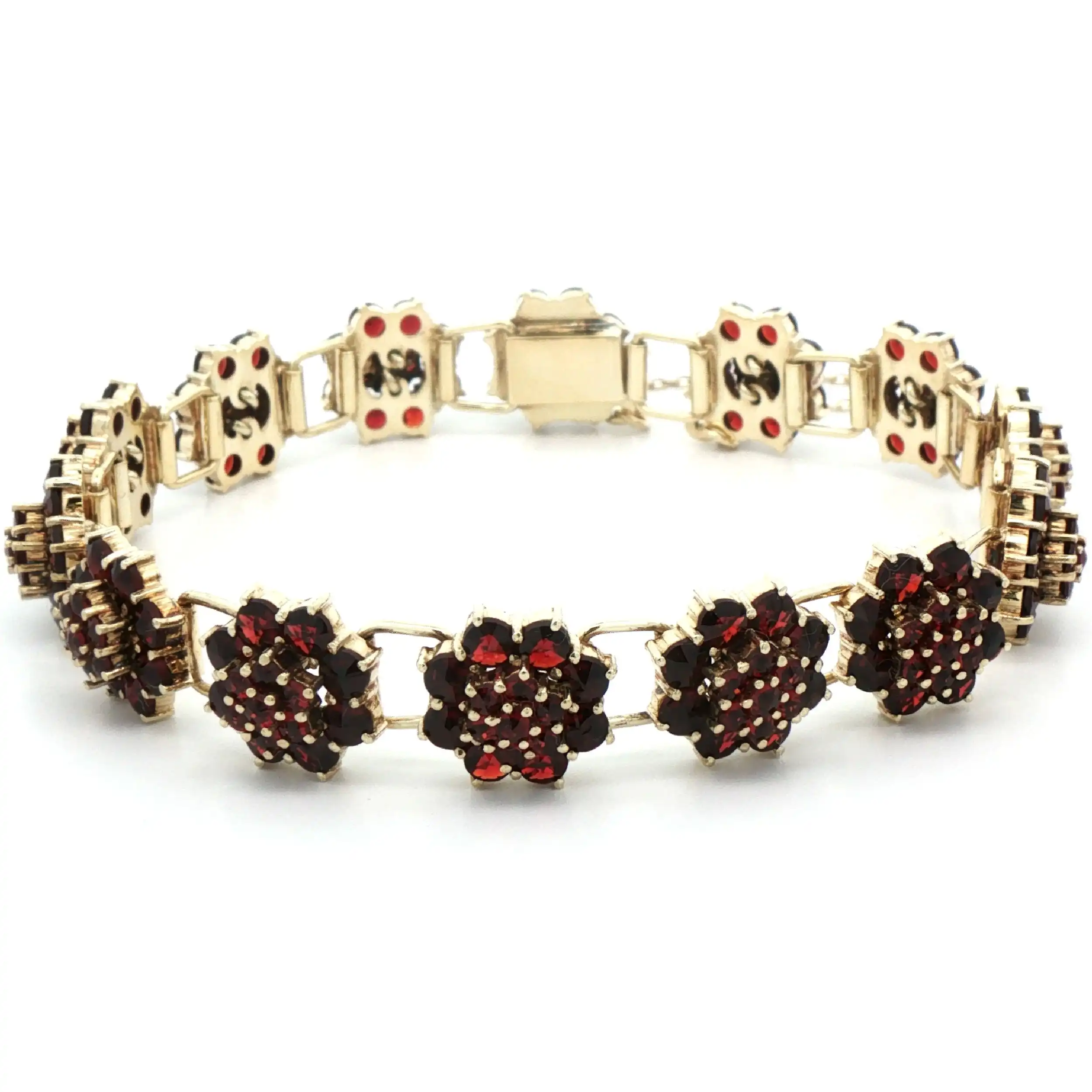 Armband Gelbgold mit Granat
