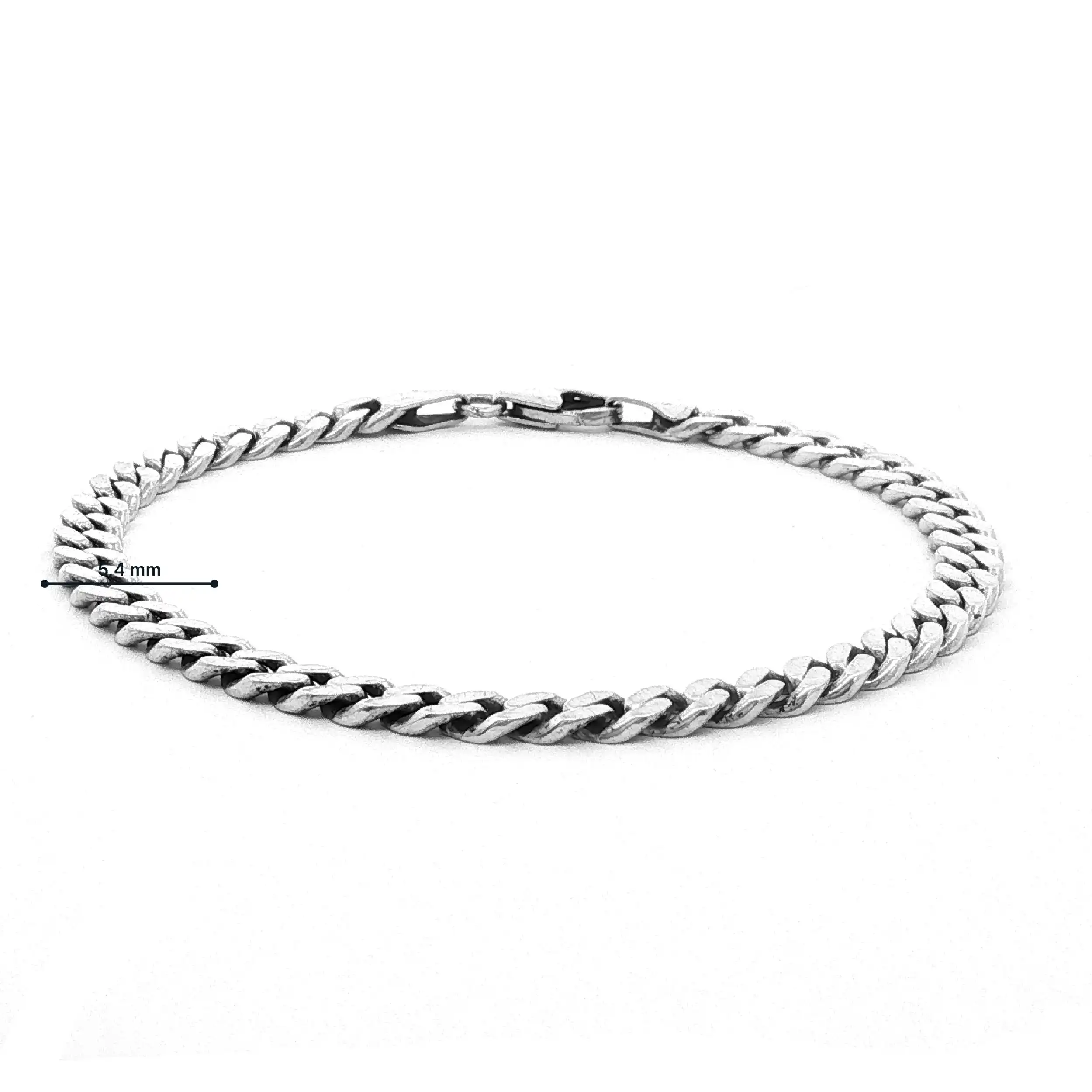 Panzerarmband Silber
