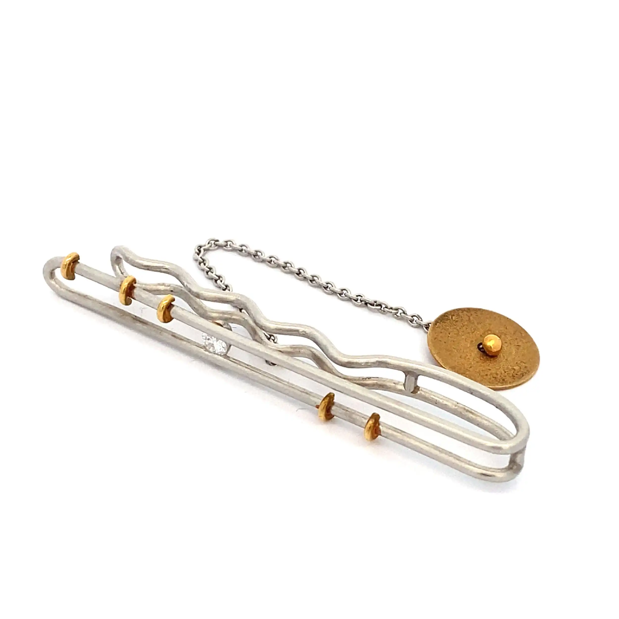 Krawattennadel Platin mit Brillant Krawattennadel Platin mit Brillant