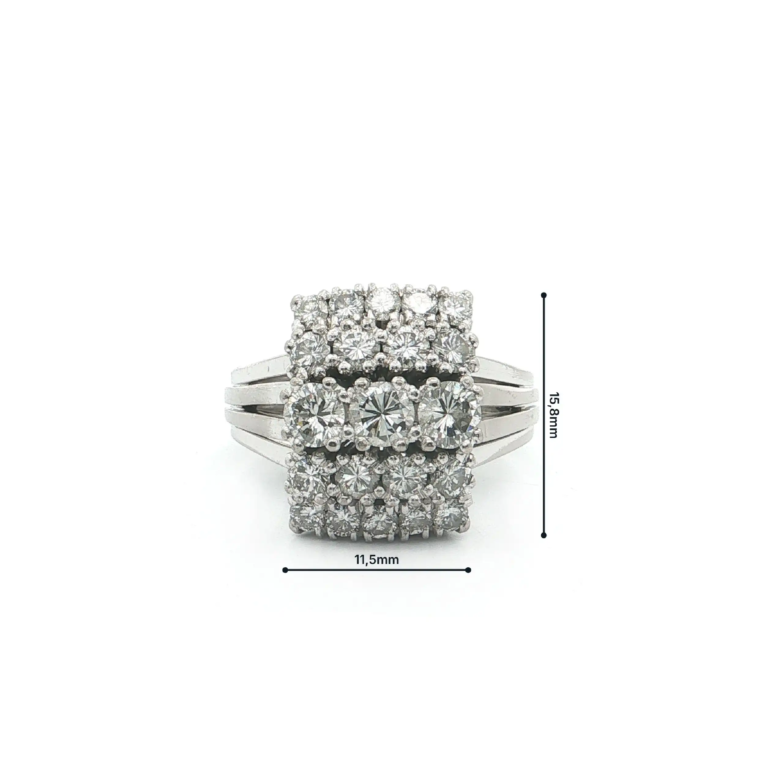 Ring Weißgold mit Brillanten
