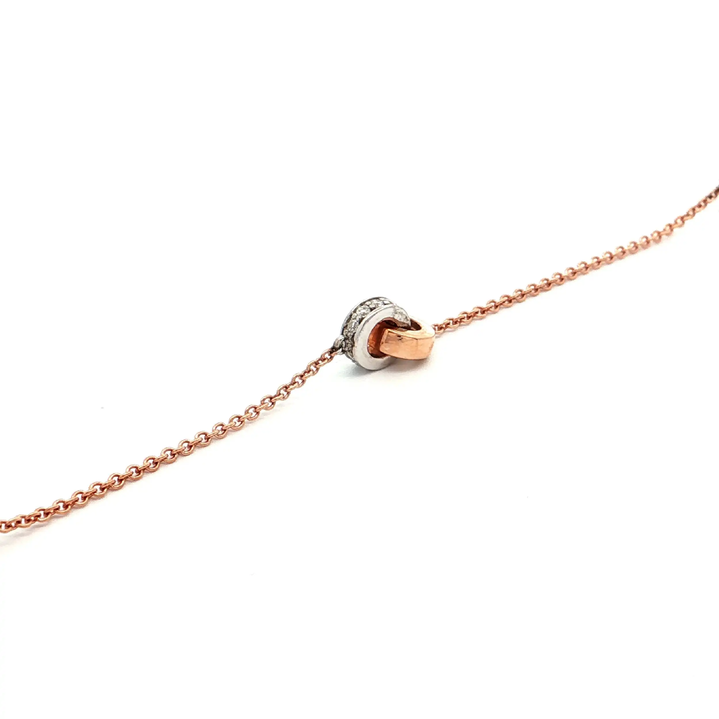 Armband Roségold "Knoten" mit Brillanten