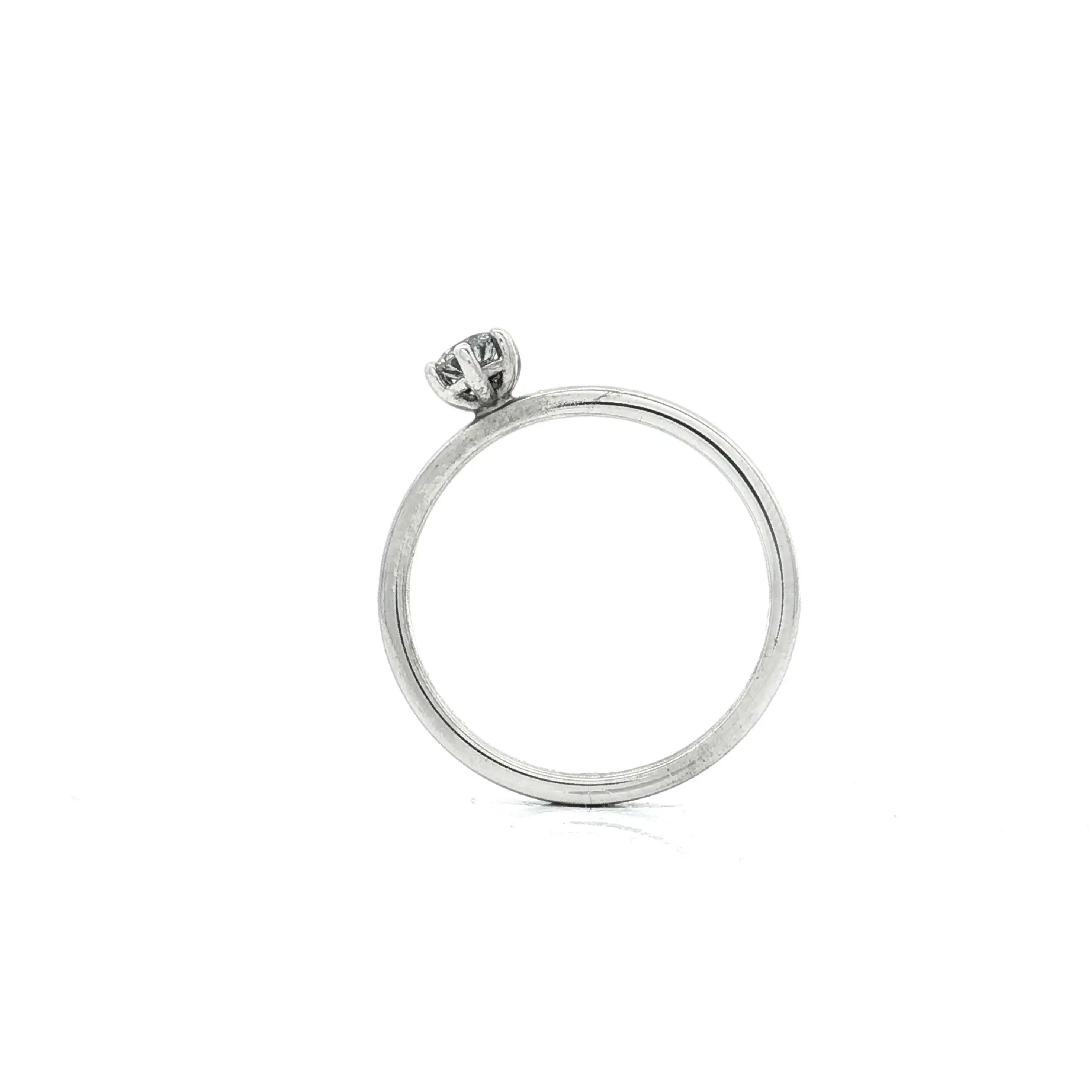 Ring Weißgold mit Brillant Solitär Ring Weißgold mit Brillant Solitär