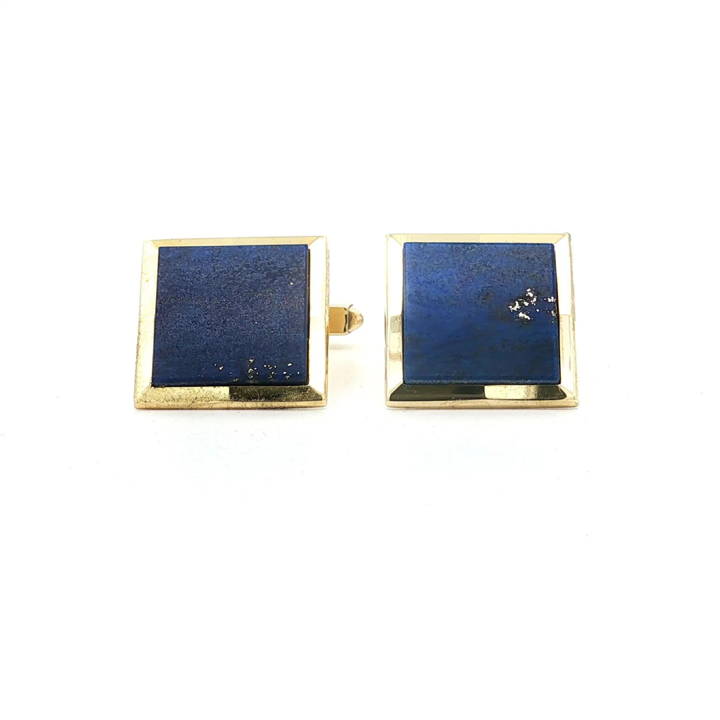Manschettenknöpfe Gelbgold mit Lapislazuli Manschettenknöpfe Gelbgold mit Lapislazuli
