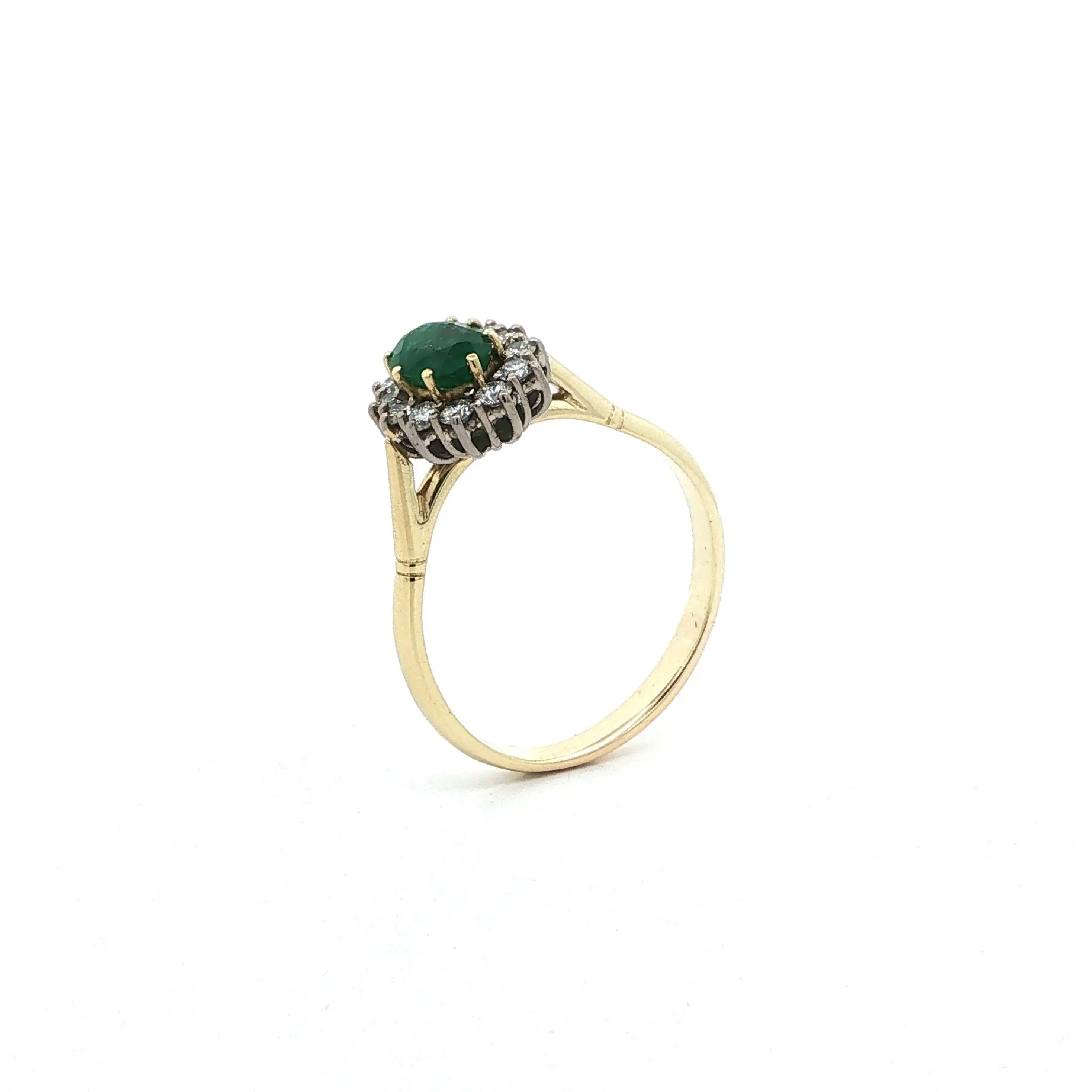 Ring Bicolor mit Smaragd & Brillanten Ring Bicolor mit Smaragd & Brillanten