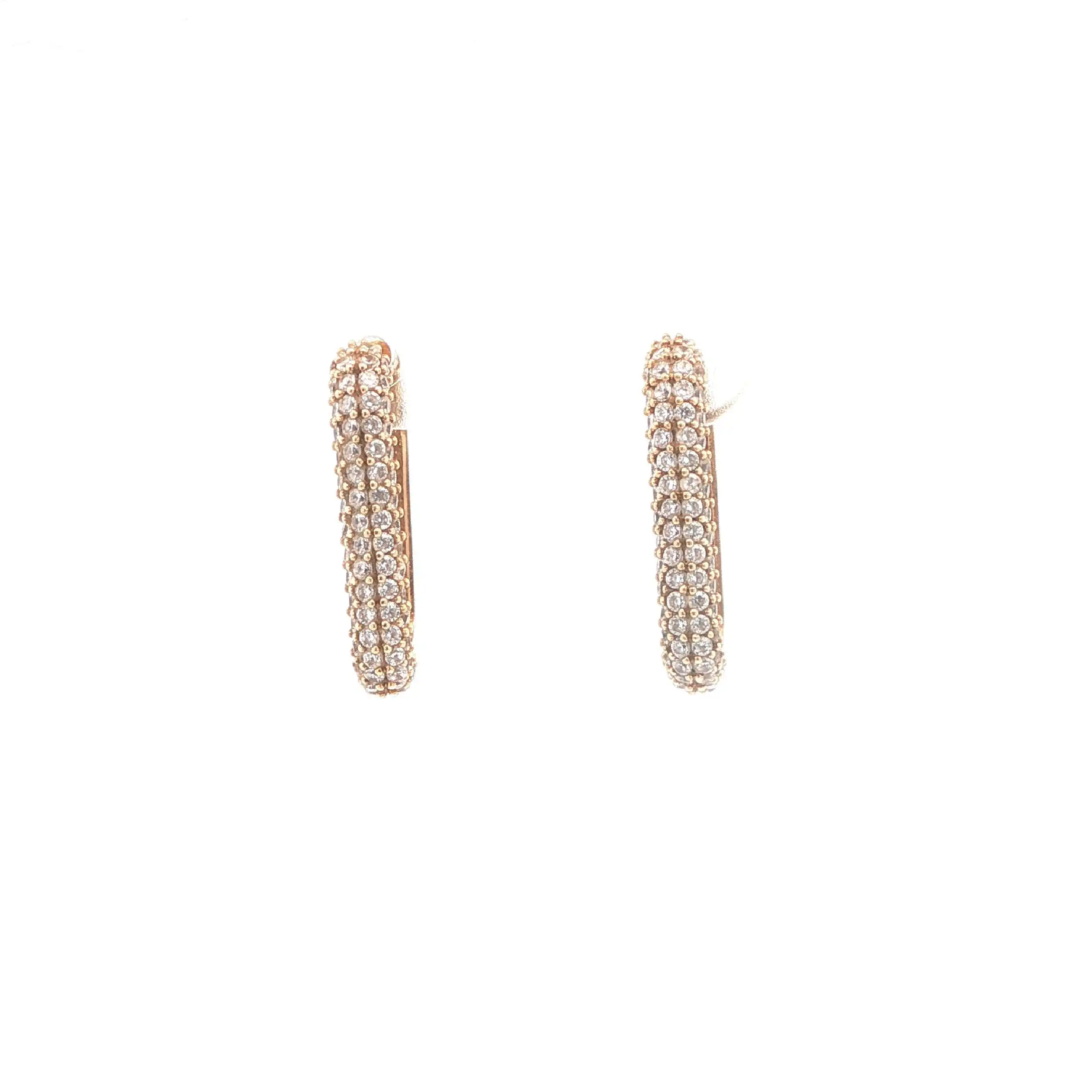 Creolen Gelbgold mit Zirkonia Creolen Gelbgold mit Zirkonia