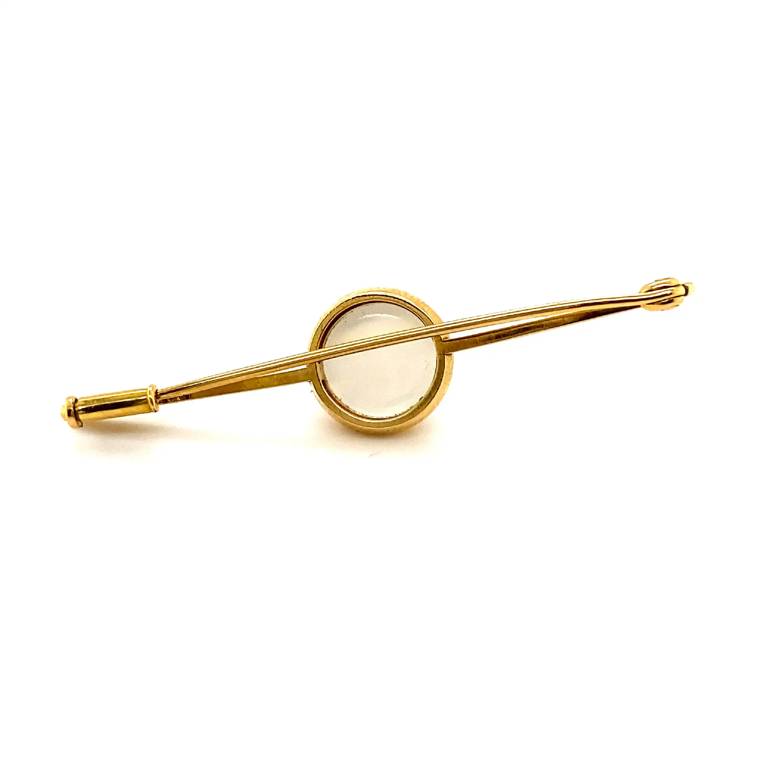 Nadel Gelbgold mit Mondstein